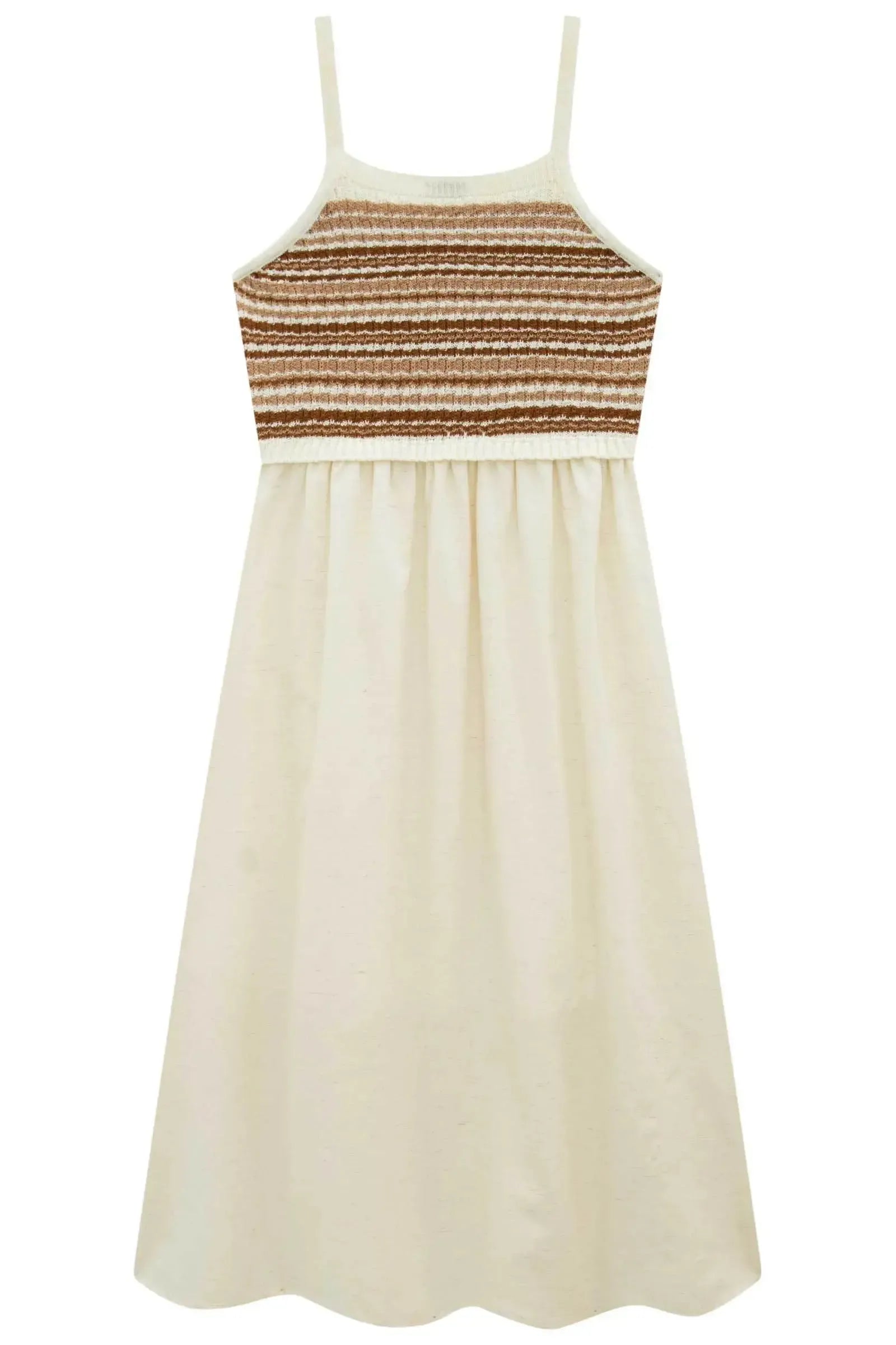 Vestido Midi em Tricot 100% Algodão e Linho Deluxe 94375 Vic&Vicky Teen Menina