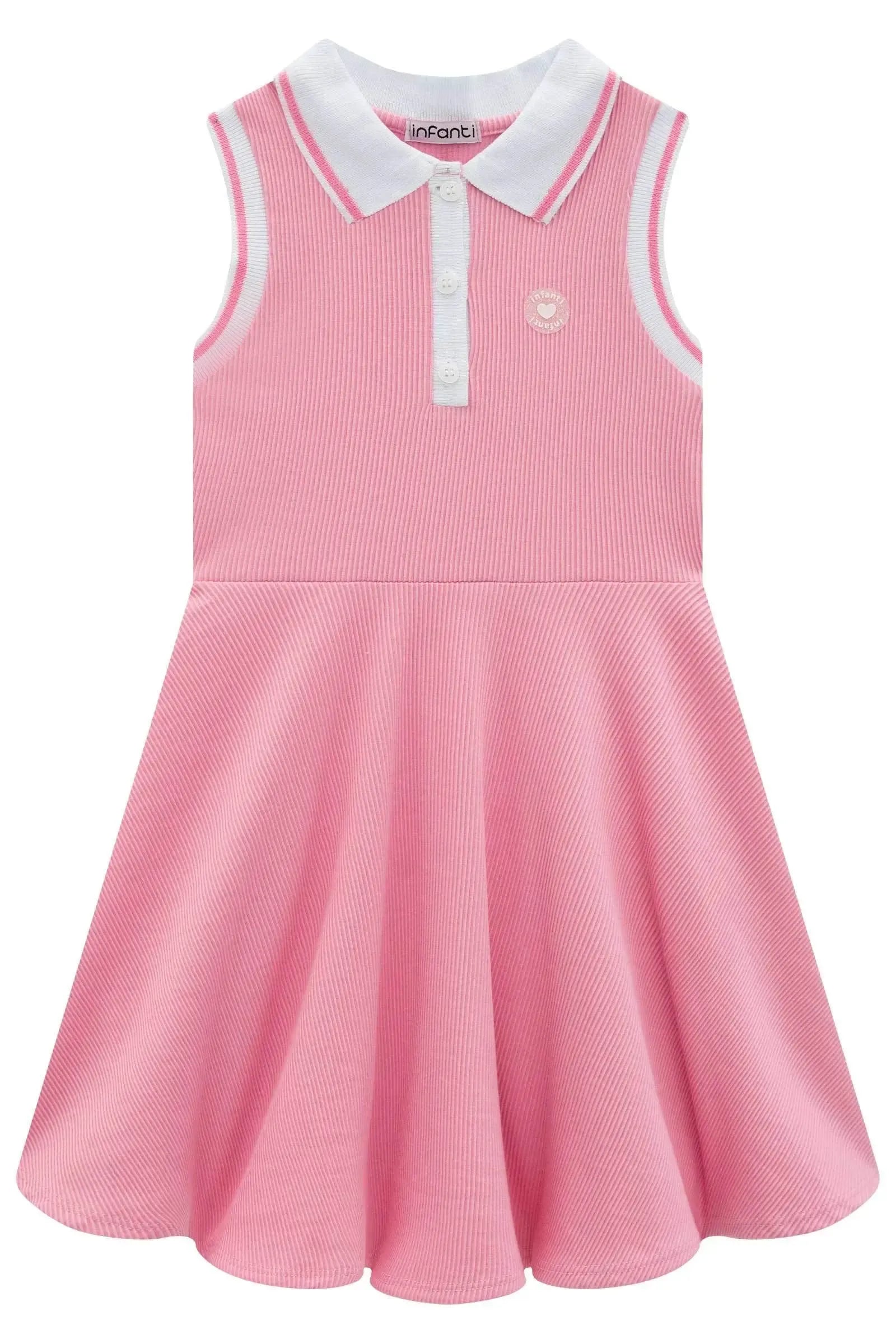 Vestido Polo em Soft Line 94637 Infanti Infantil Menina