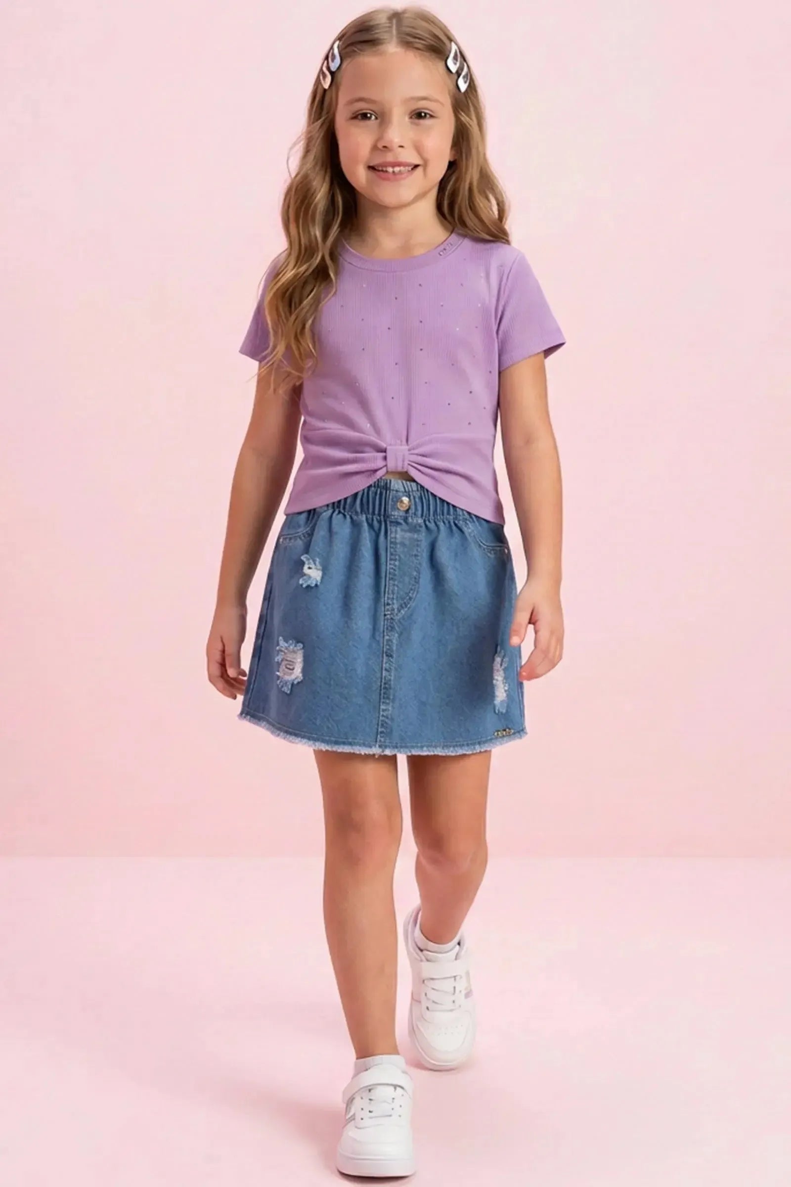 Blusa em Canelado Liz 15282 Kukiê Infantil Menina