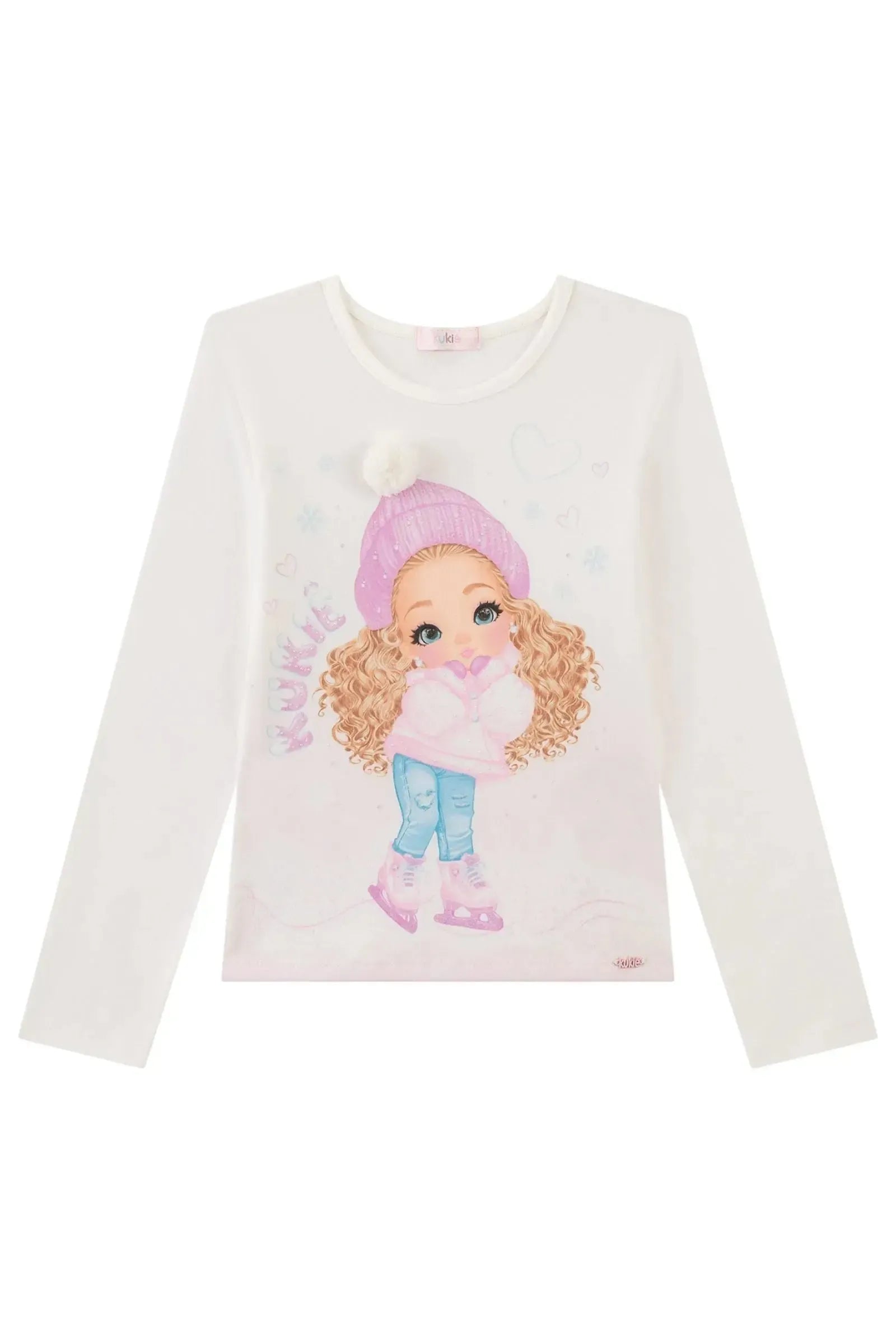 Blusa em Cotton 89562 Kukiê Infantil Menina