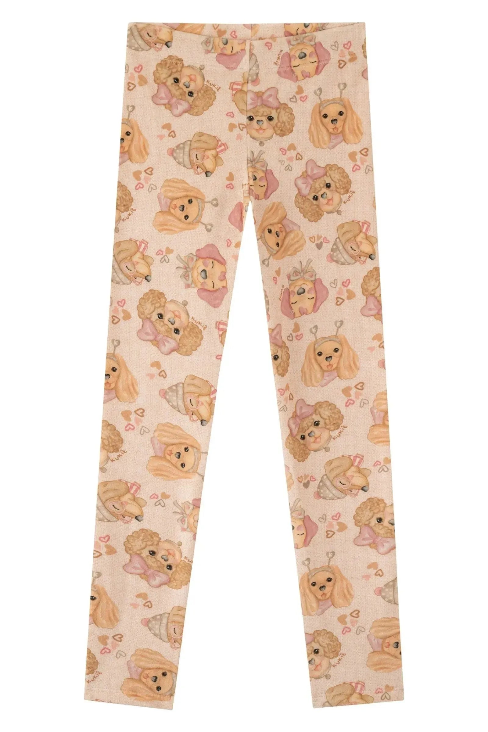 Calça Legging em Fleece Luxo 89234 Kukiê Infantil Menina