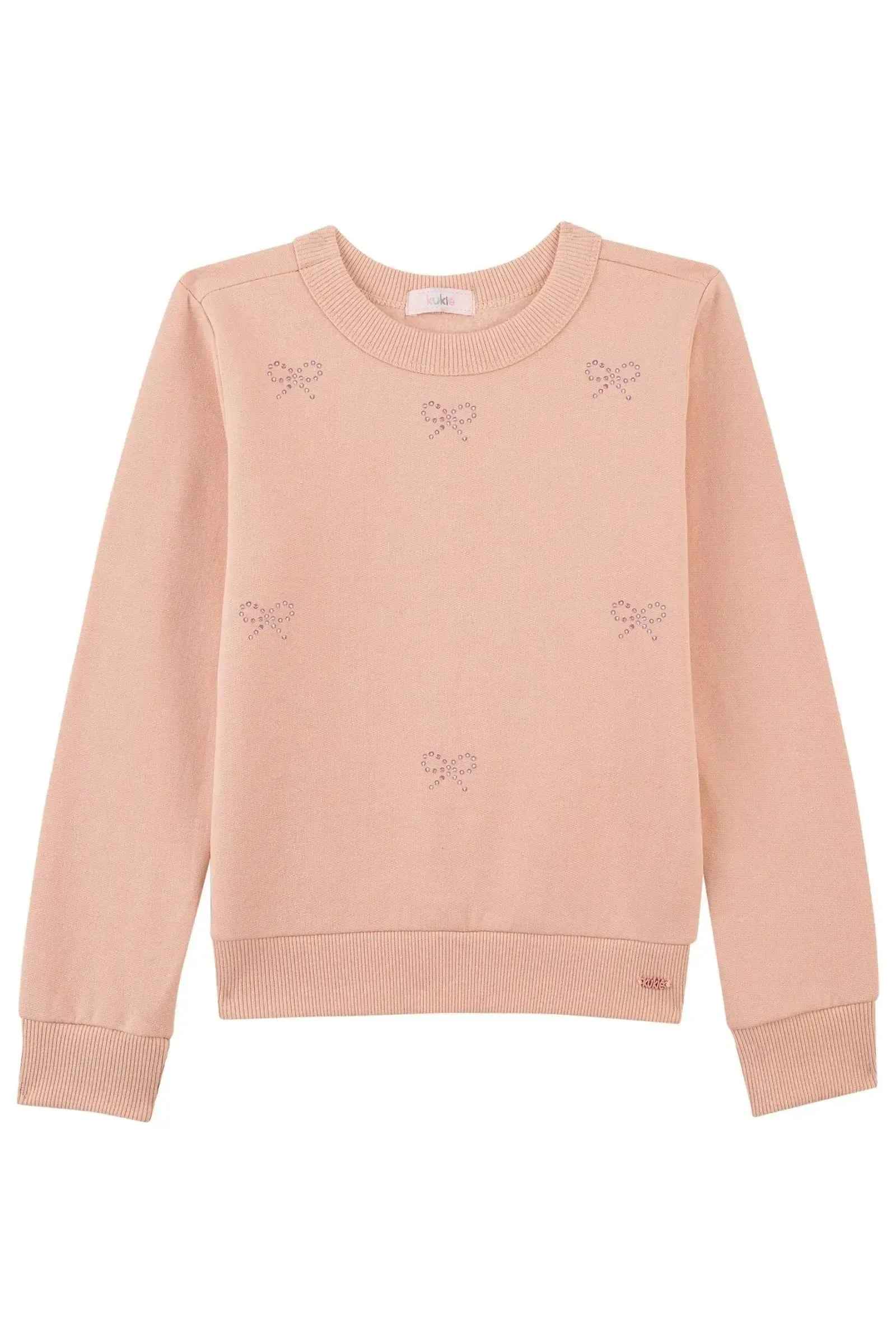 Blusão em Moletom com Pelúcia 90311 Kukiê Infantil Menina