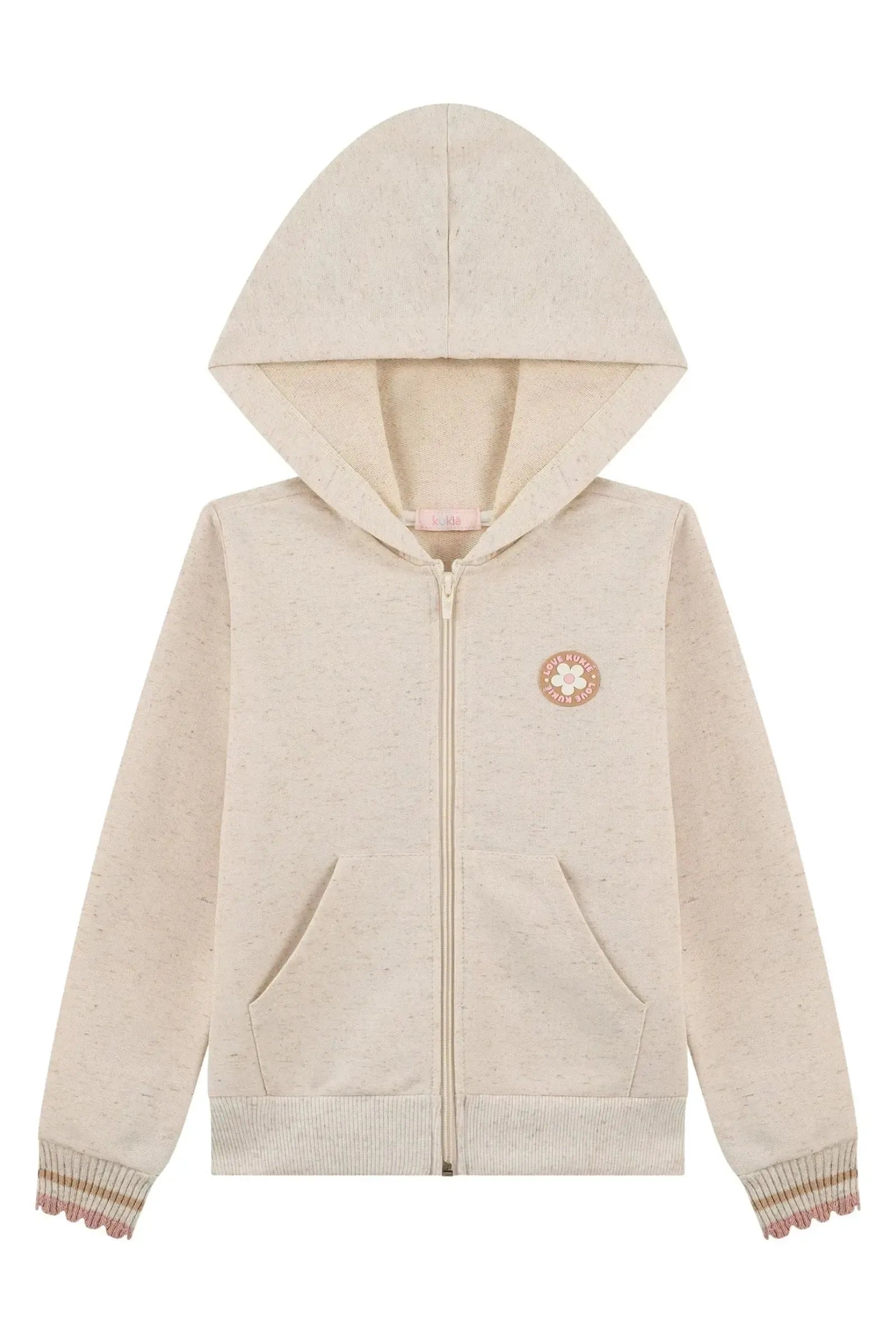 Jaqueta em Moletom sem Pelúcia 89922 Kukiê Infantil Menina