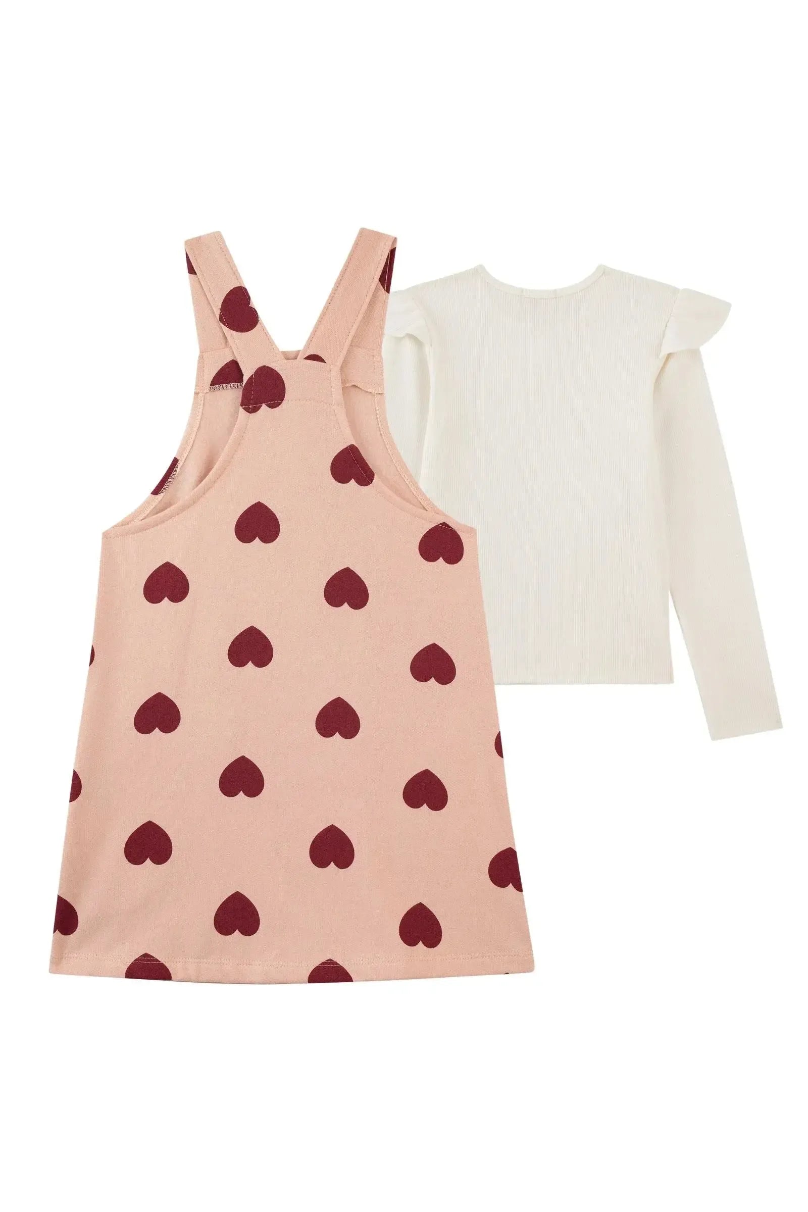 Conjunto de Salopete em Moletom com Pelúcia e Blusa em Canelado 89822 Kukiê Infantil Menina