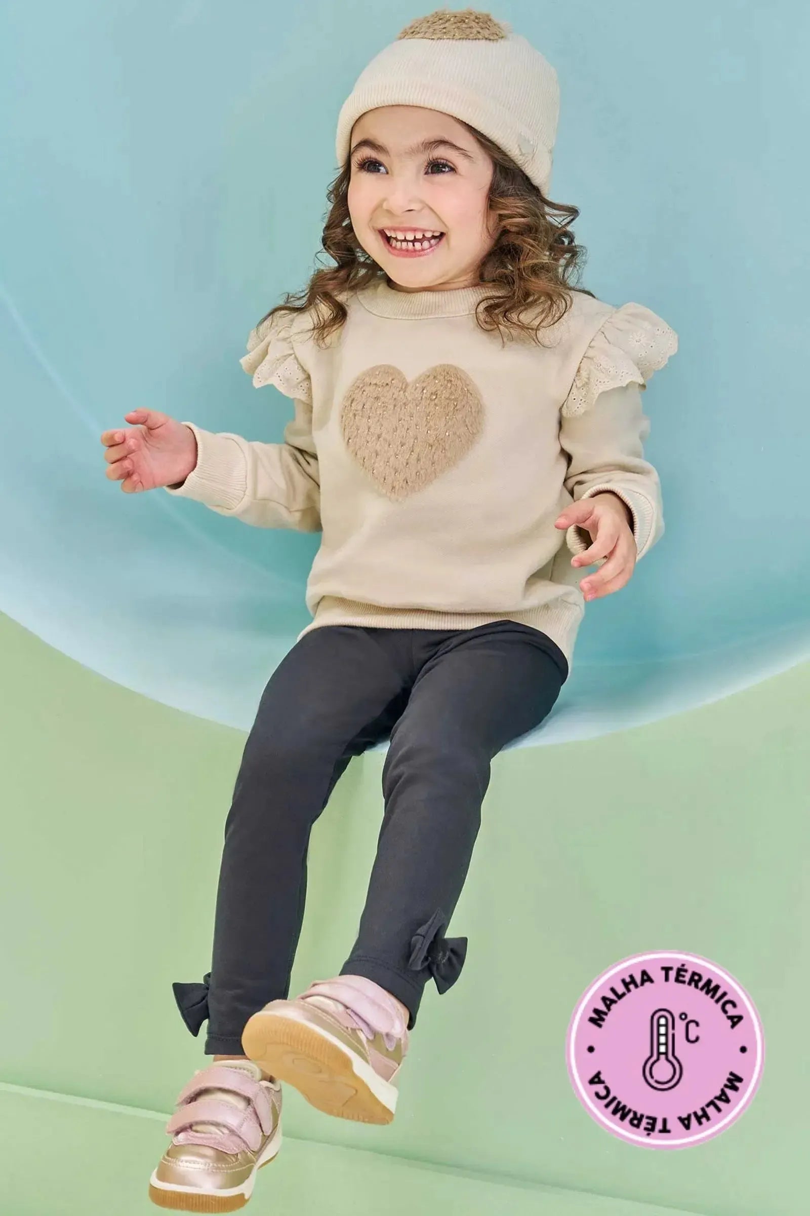 Calça Legging em Termoskin 79775 Kukiê Bebê Menina