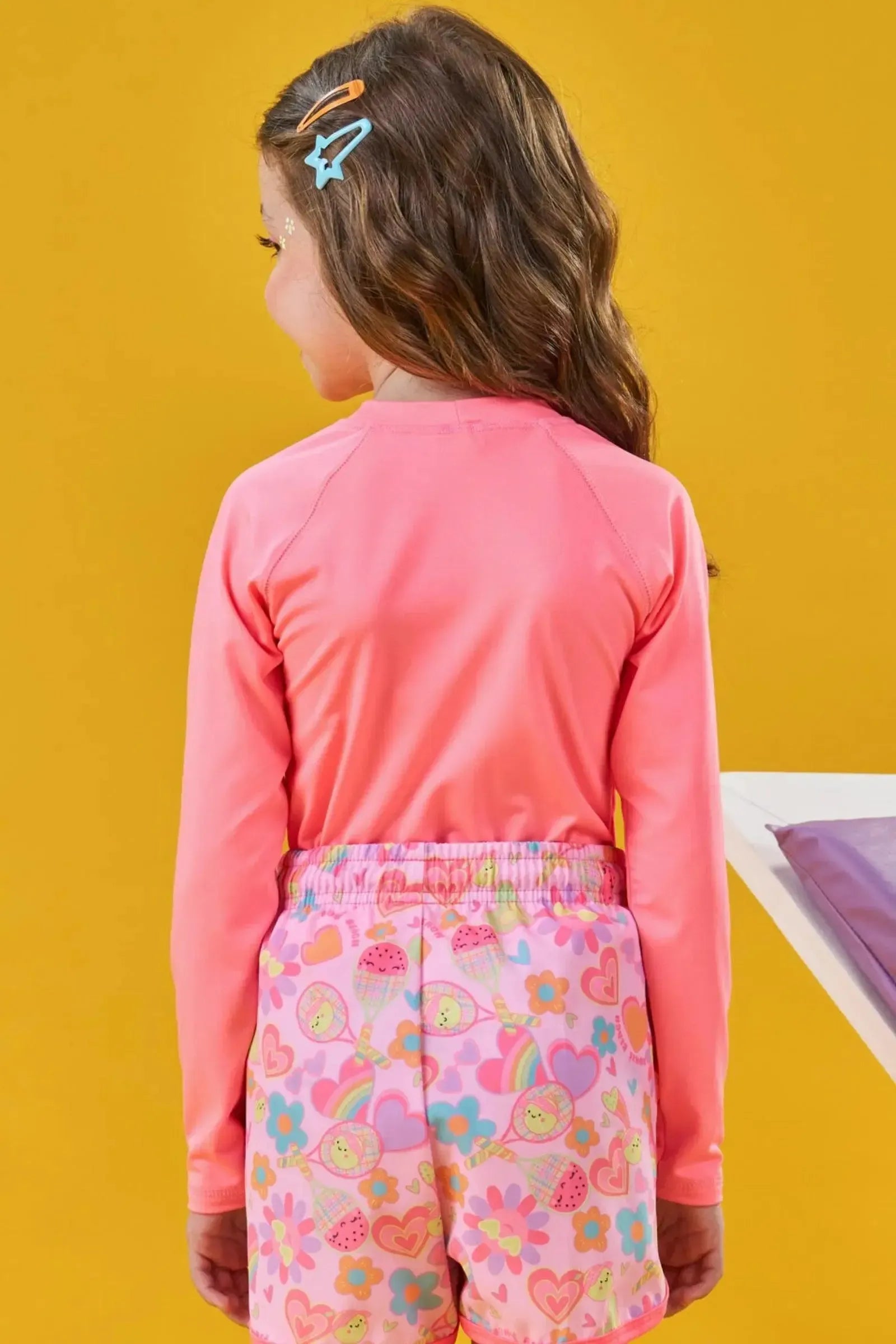 Blusa em Malha com Proteção UV50+ 87995 Kukiê Infantil Menina