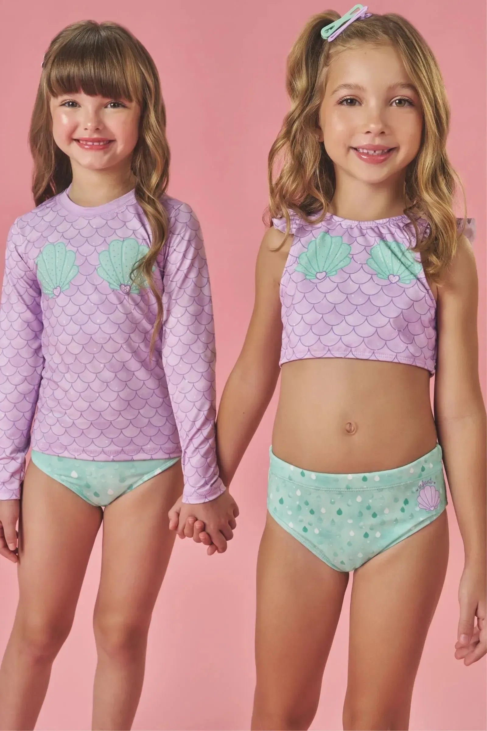 Biquini em Malha UV com Proteção UV50+ 88936 Infanti Infantil Menina