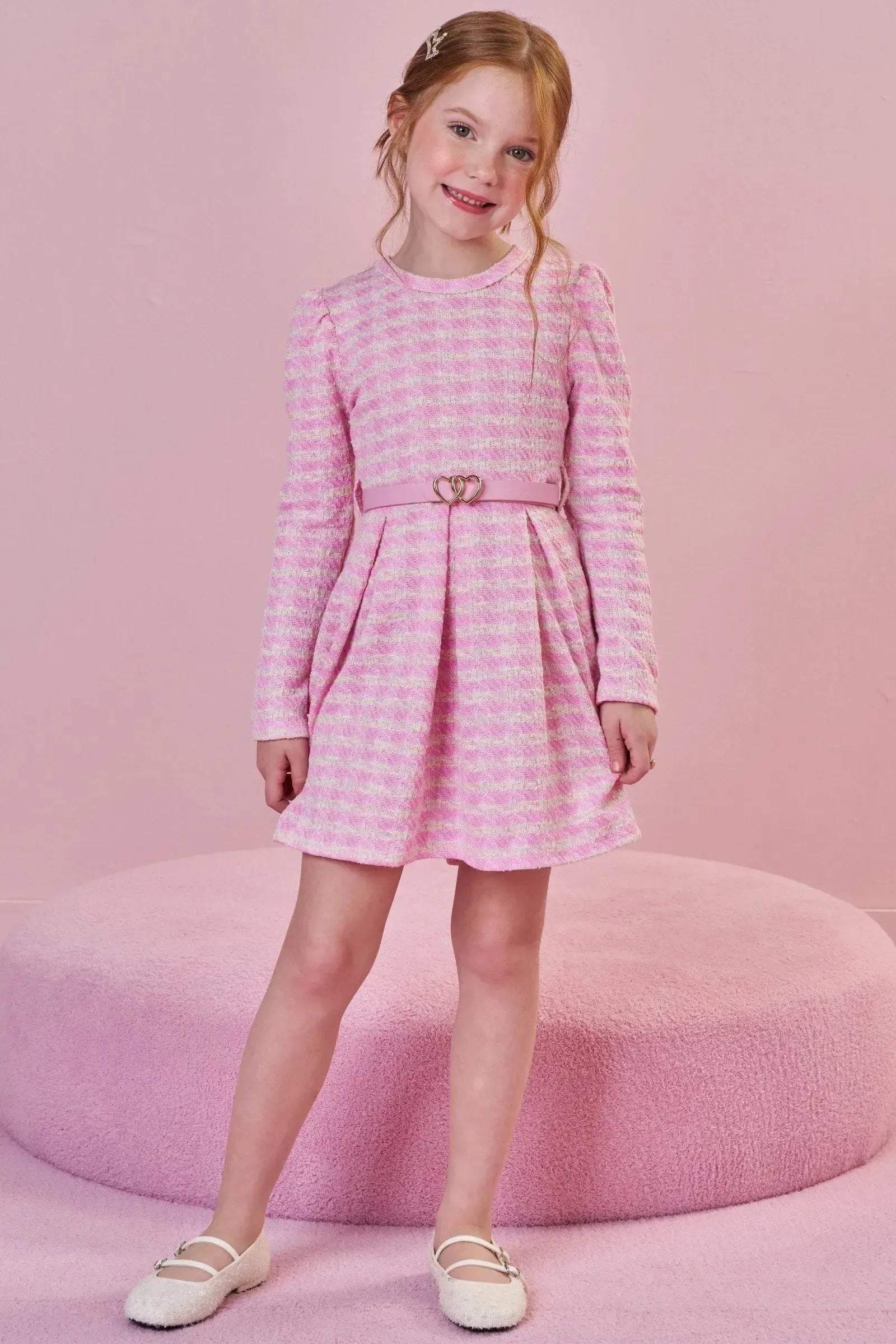 Cinto em PU com Fivela Dourada 89076 Infanti Infantil Menina