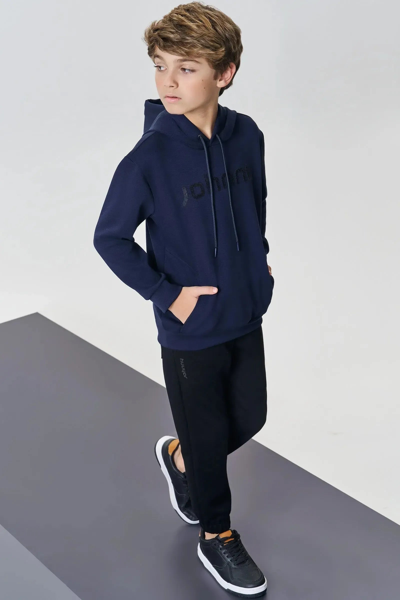 Calça Jogger em Malha Tecnonew 89117 Johnny Fox Teen Menino