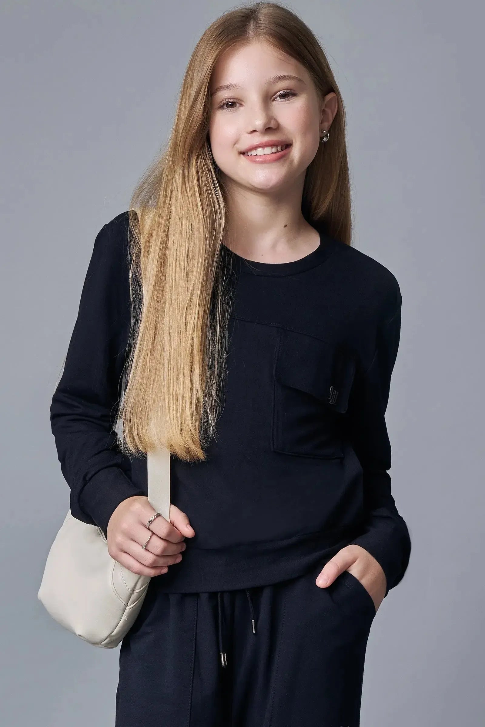Blusão Boxy em Molevisco 89145 Lilimoon Teen Menina