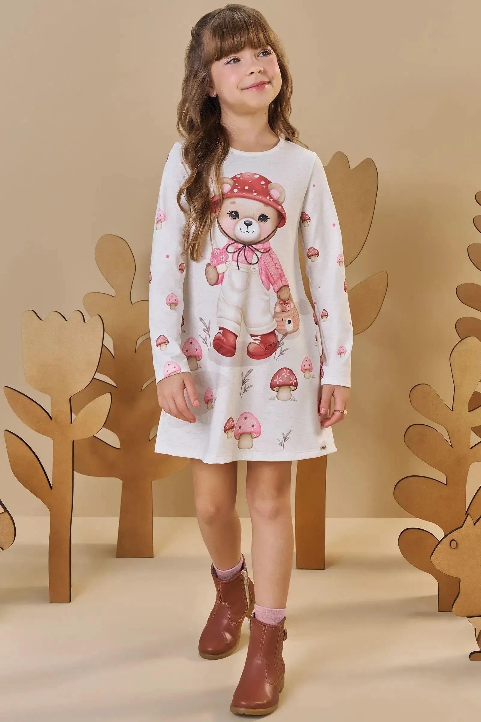 Vestido em Termoskin Peluciado 89160 Infanti Infantil Menina