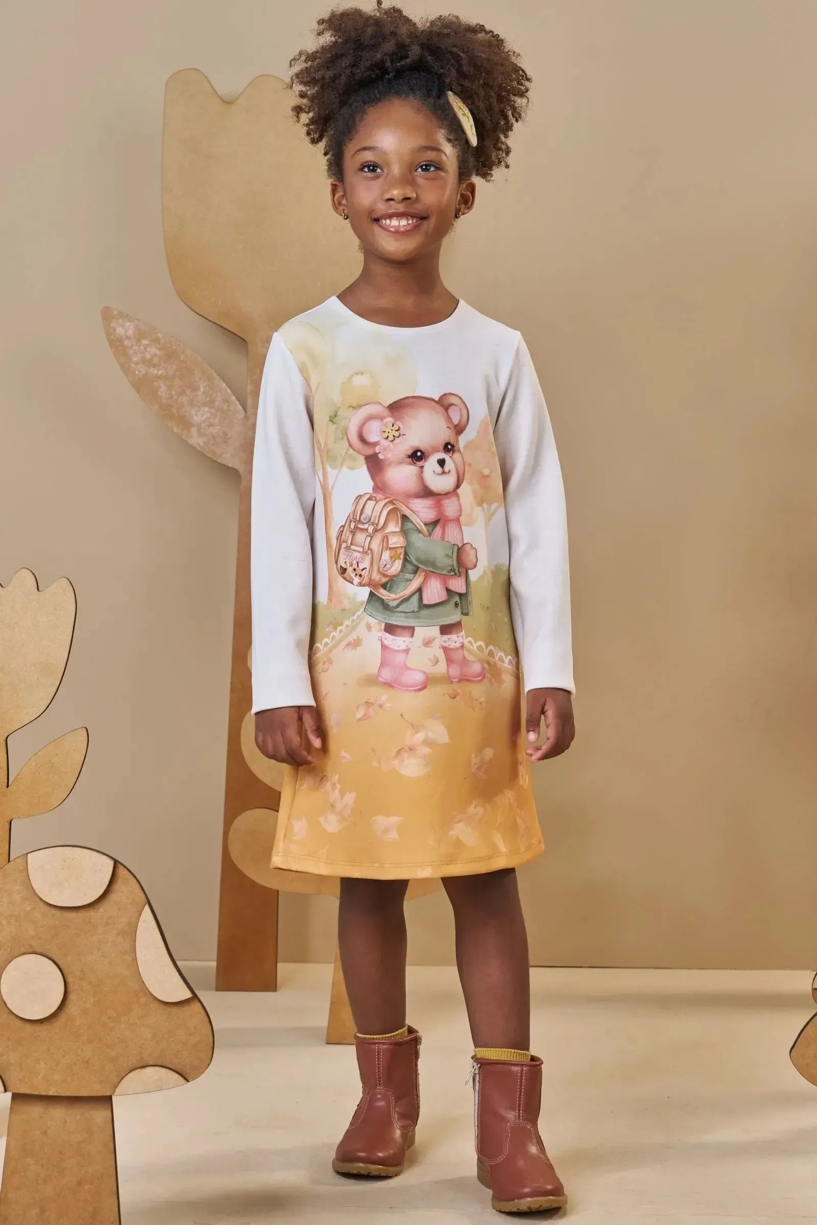 Vestido em Fly Tech 89163 Infanti Infantil Menina