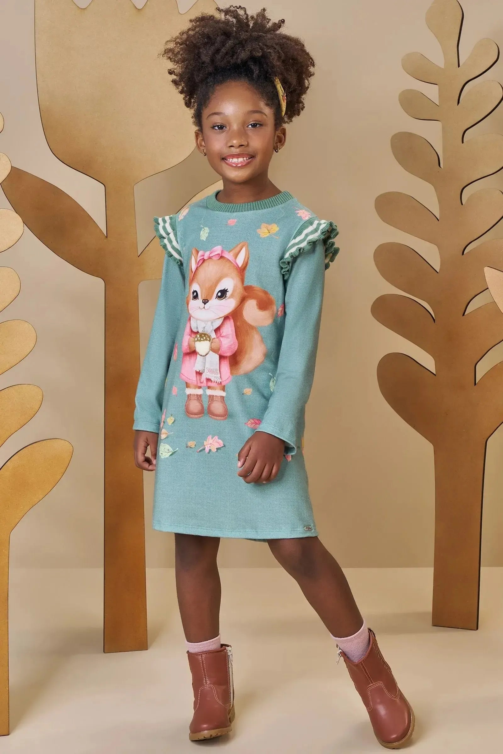 Vestido em Malha Fresh 89170 Infanti Infantil Menina