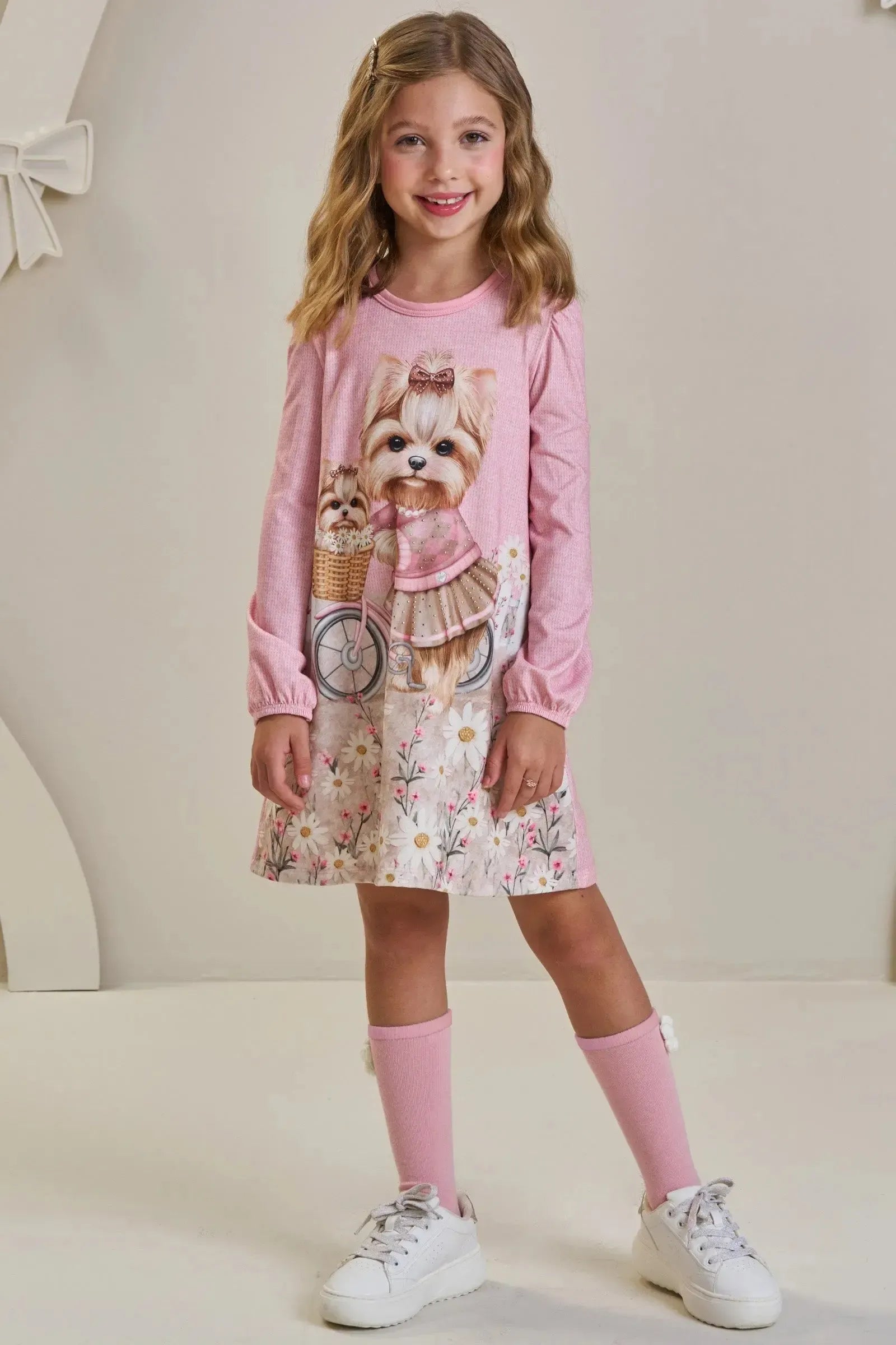 Vestido em Malha Fresh 89216 Infanti Infantil Menina