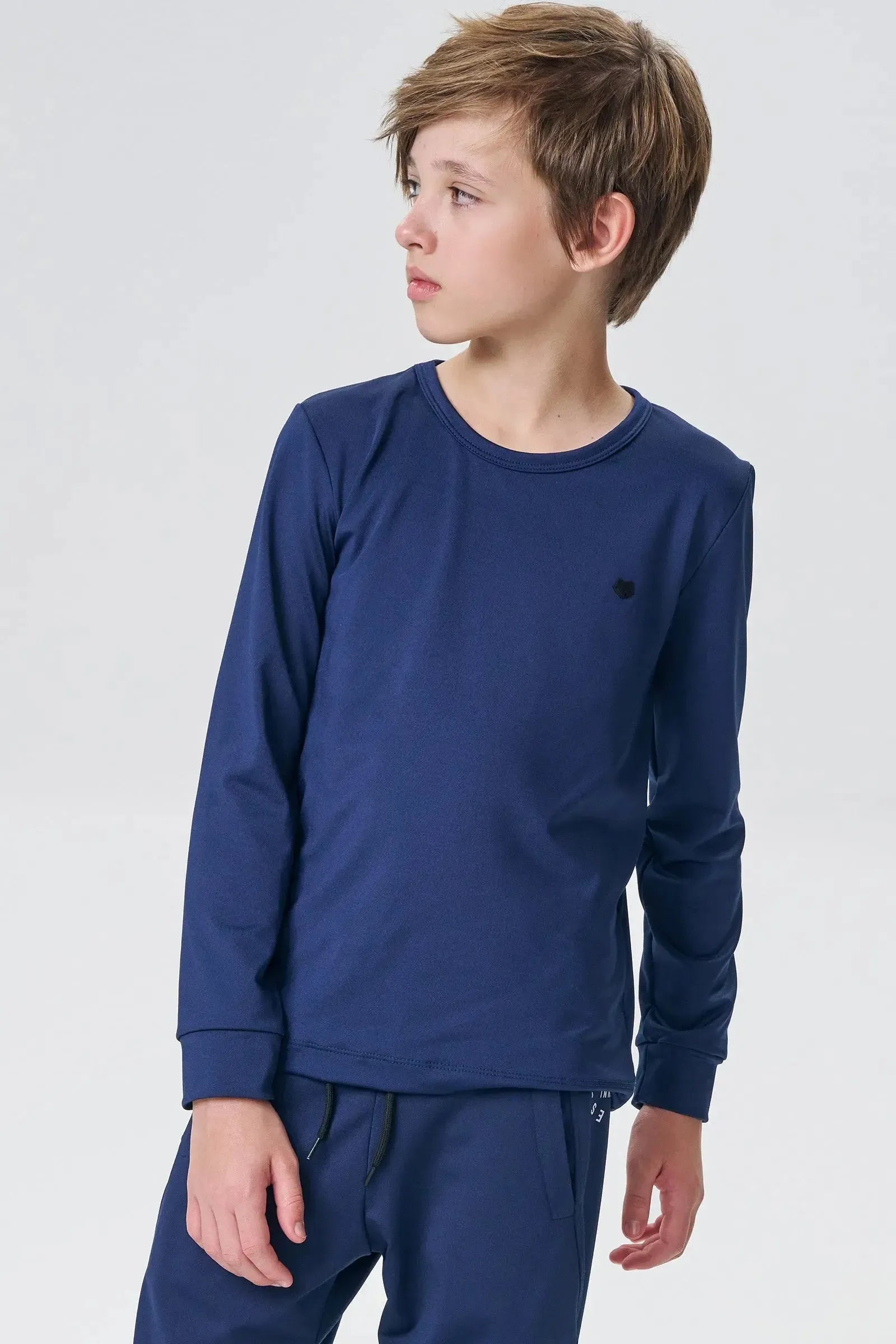 Camiseta em Malha Termoskin com Elastano 89369 Johnny Fox Teen Menino