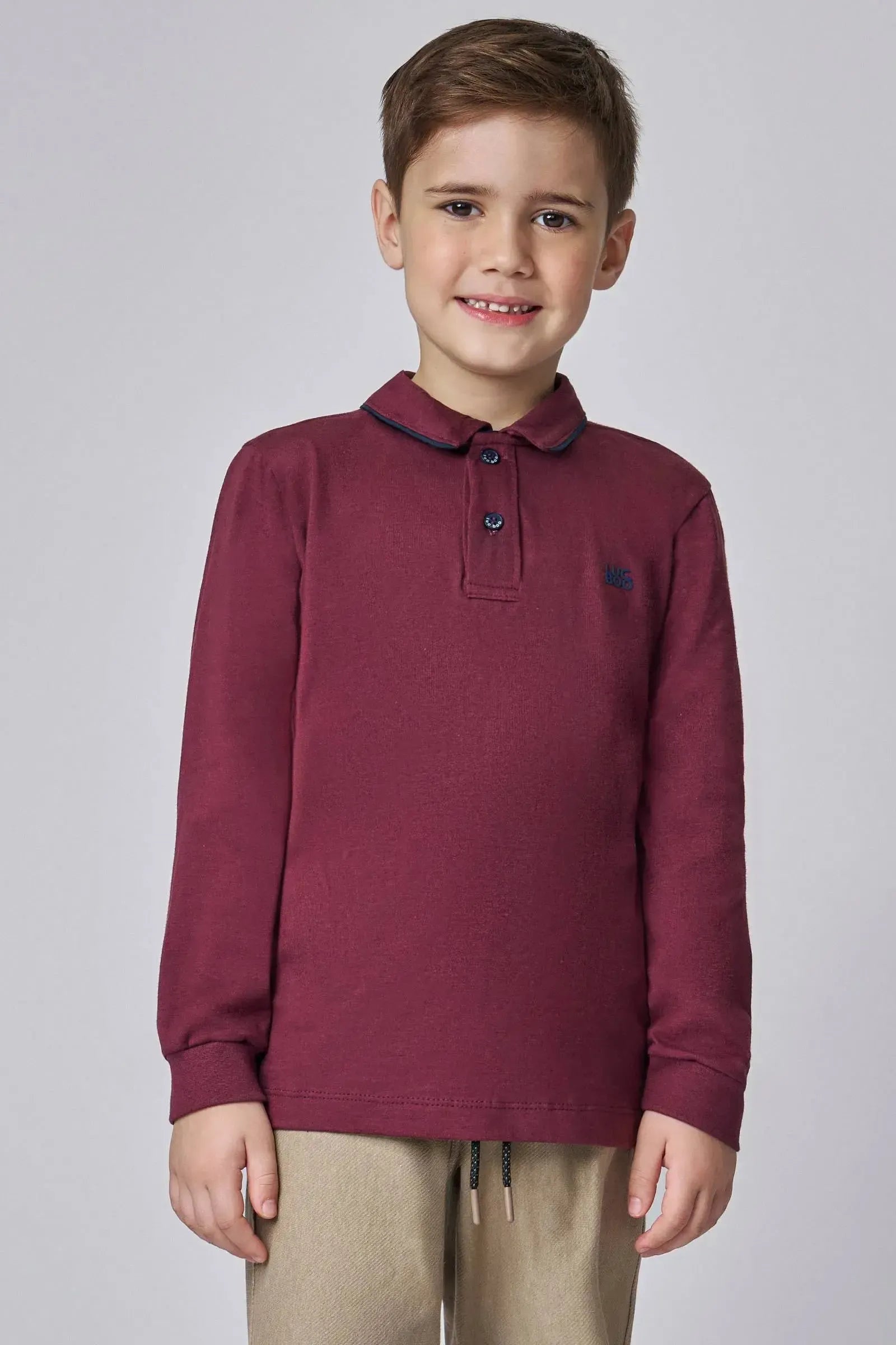 Camisa Polo em Meia Malha 89537 LucBoo Infantil Menino