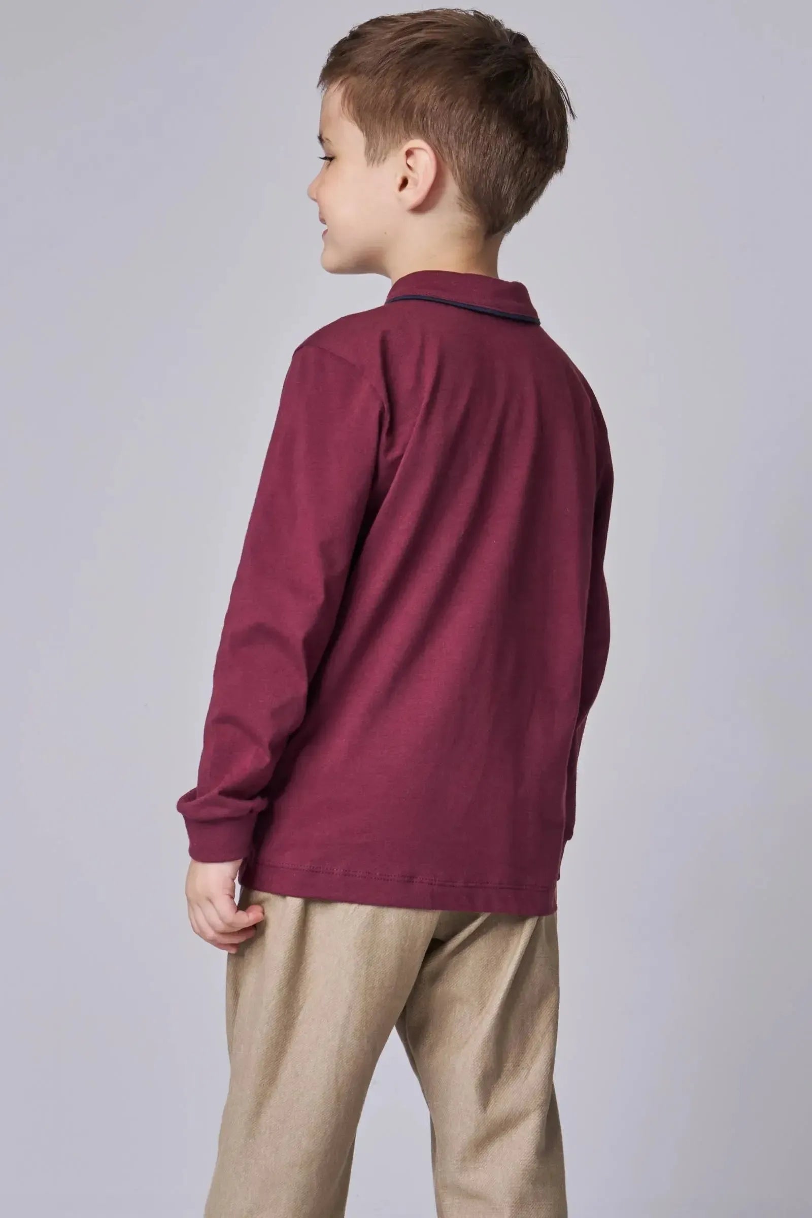 Camisa Polo em Meia Malha 89537 LucBoo Infantil Menino