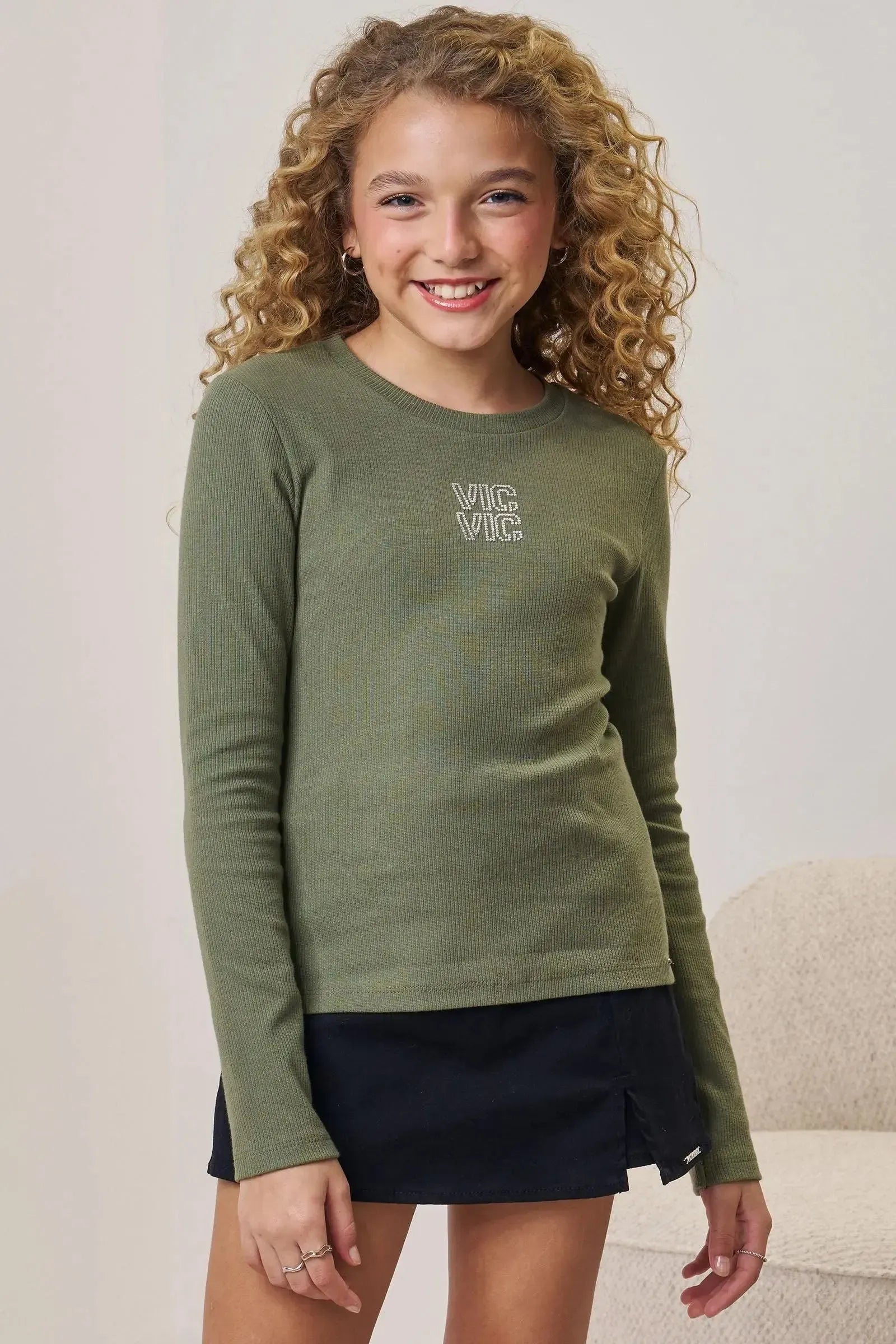 Blusa em Canelado Liz 89688 Vic&Vicky Teen Menina