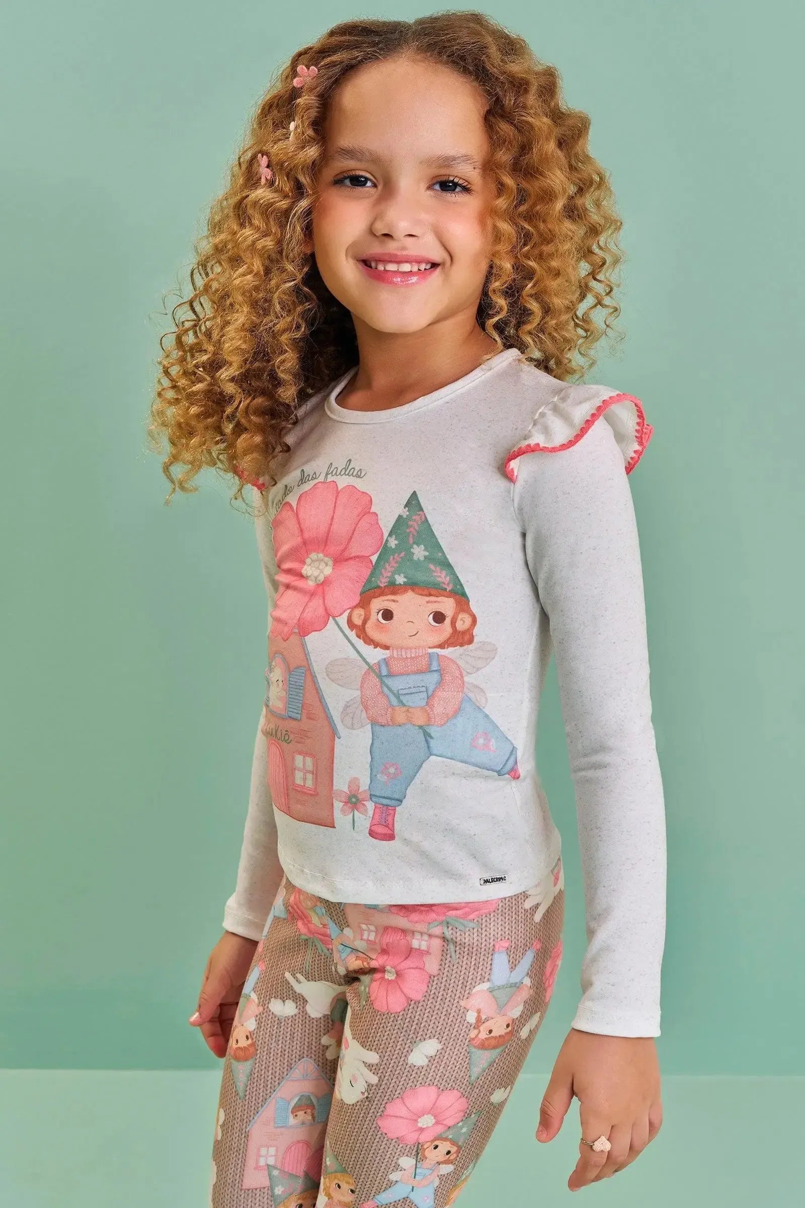 Blusa em Malha Power 89886 Kukiê Infantil Menina