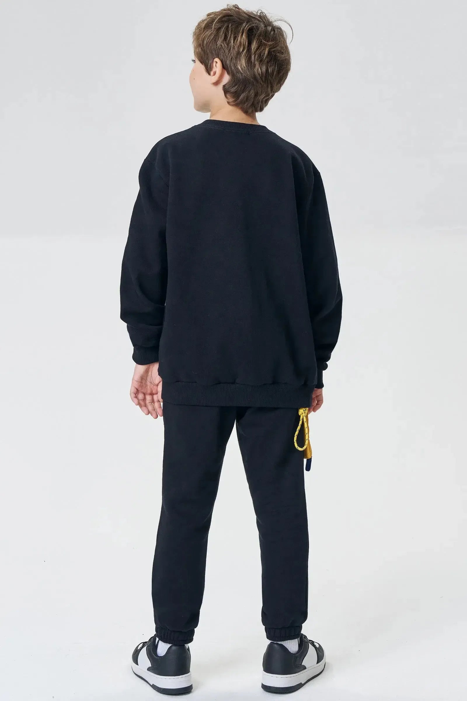 Conjunto de Blusão e Calça Jogger em Moletom com Pelúcia 90464 Johnny Fox Teen Menino