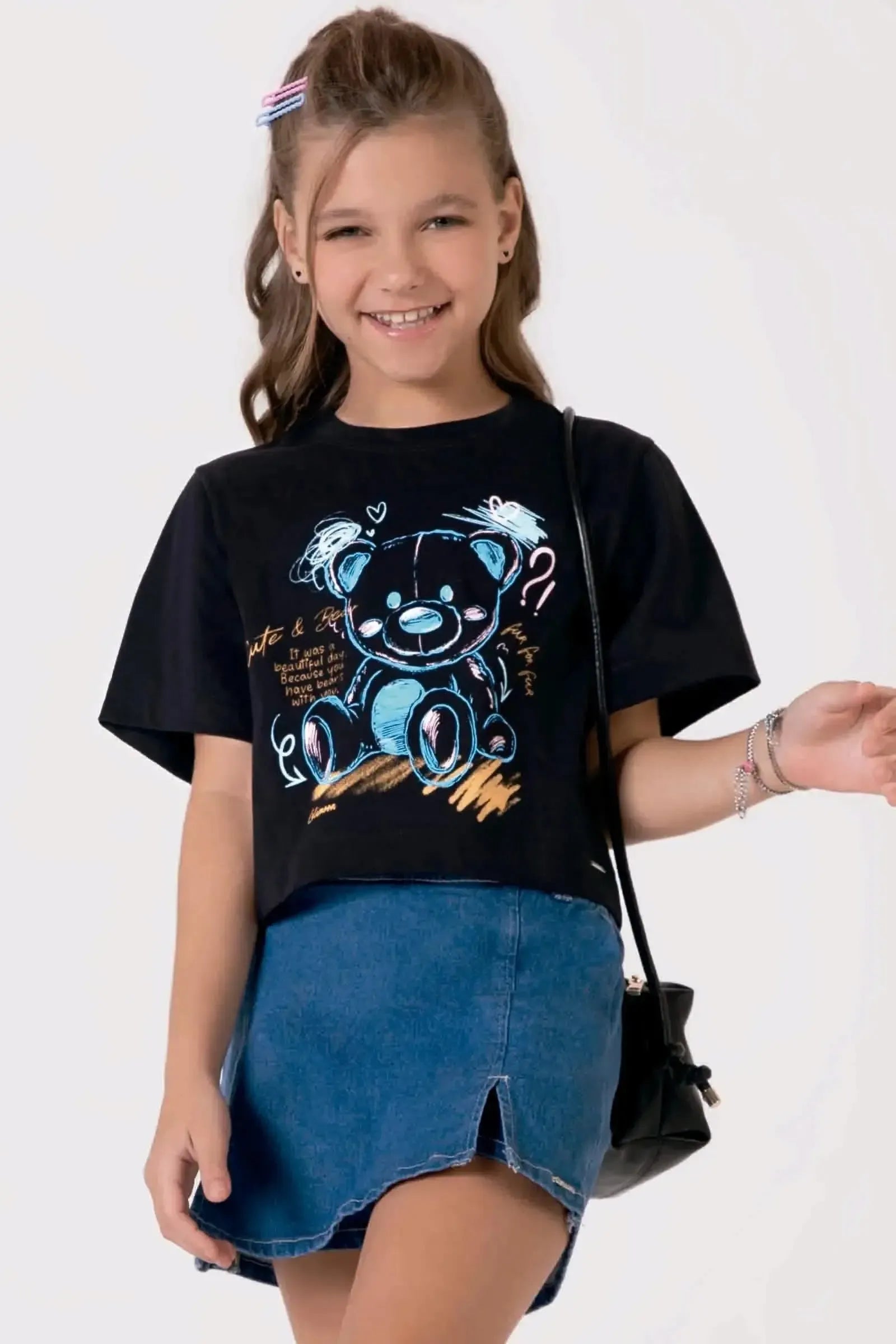 Blusa Boxy Over em Meia Malha 90570 Lilimoon Teen Menina