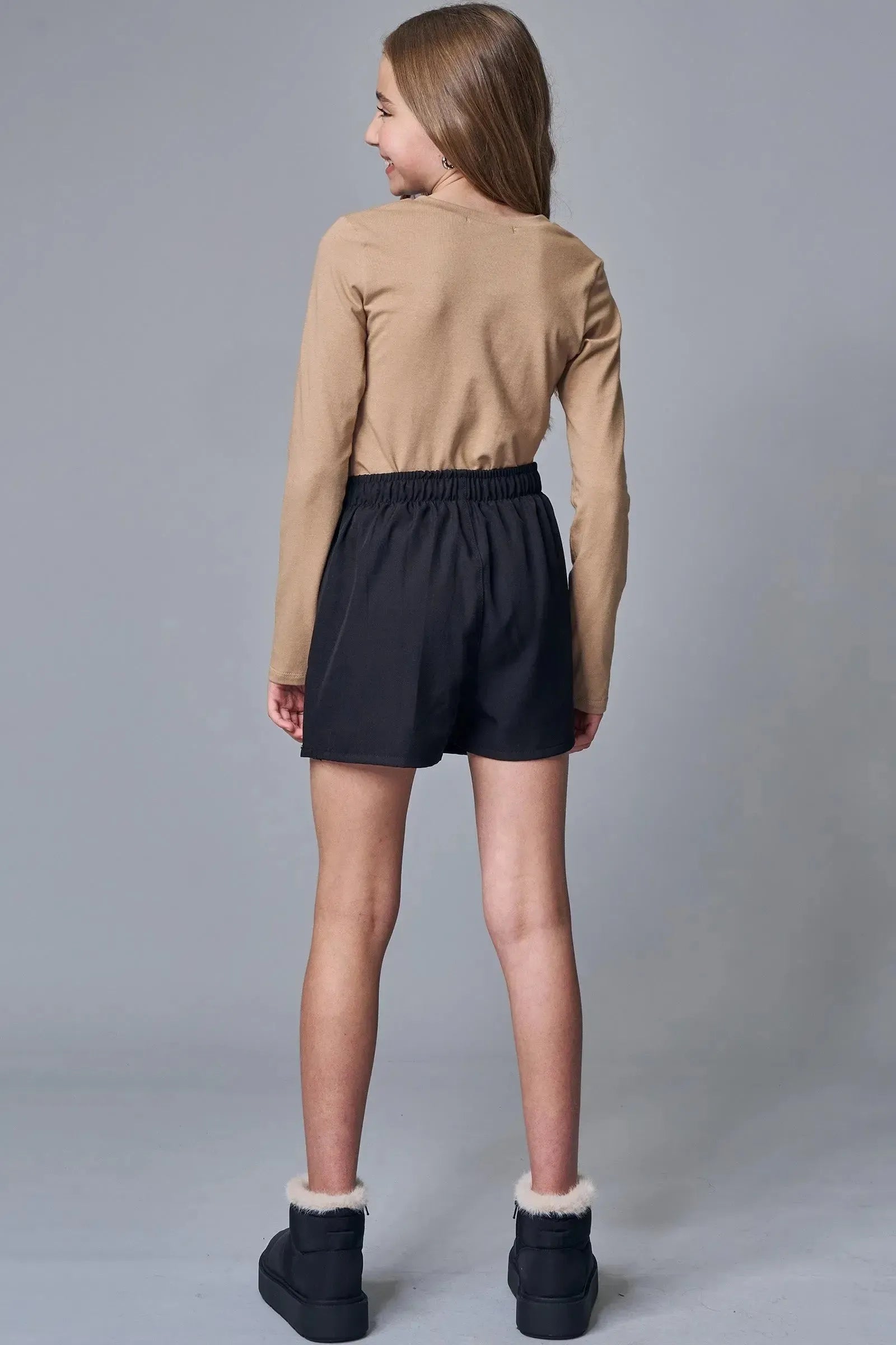 Conjunto de Blusa em Cotton e Short Saia em Alfaiataria Pergamon 90749 Lilimoon Teen Menina
