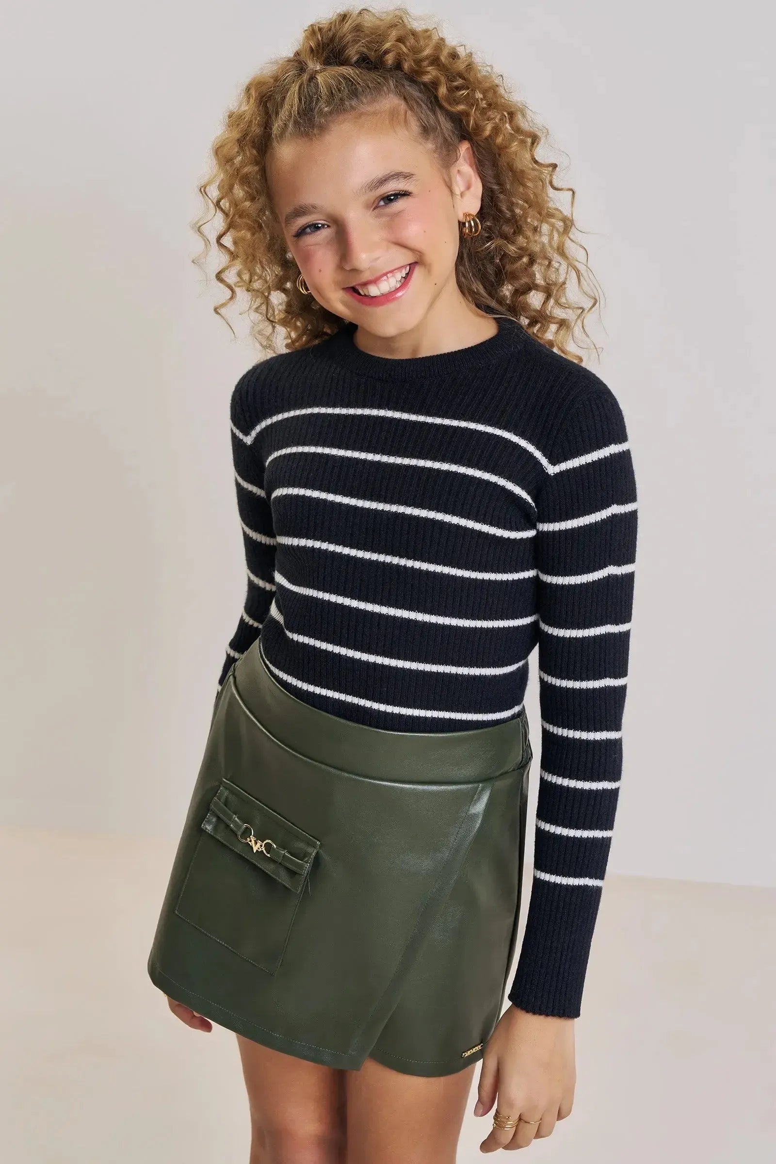 Blusa em Tricô Prime sem Costura 92037 Vic&Vicky Teen Menina