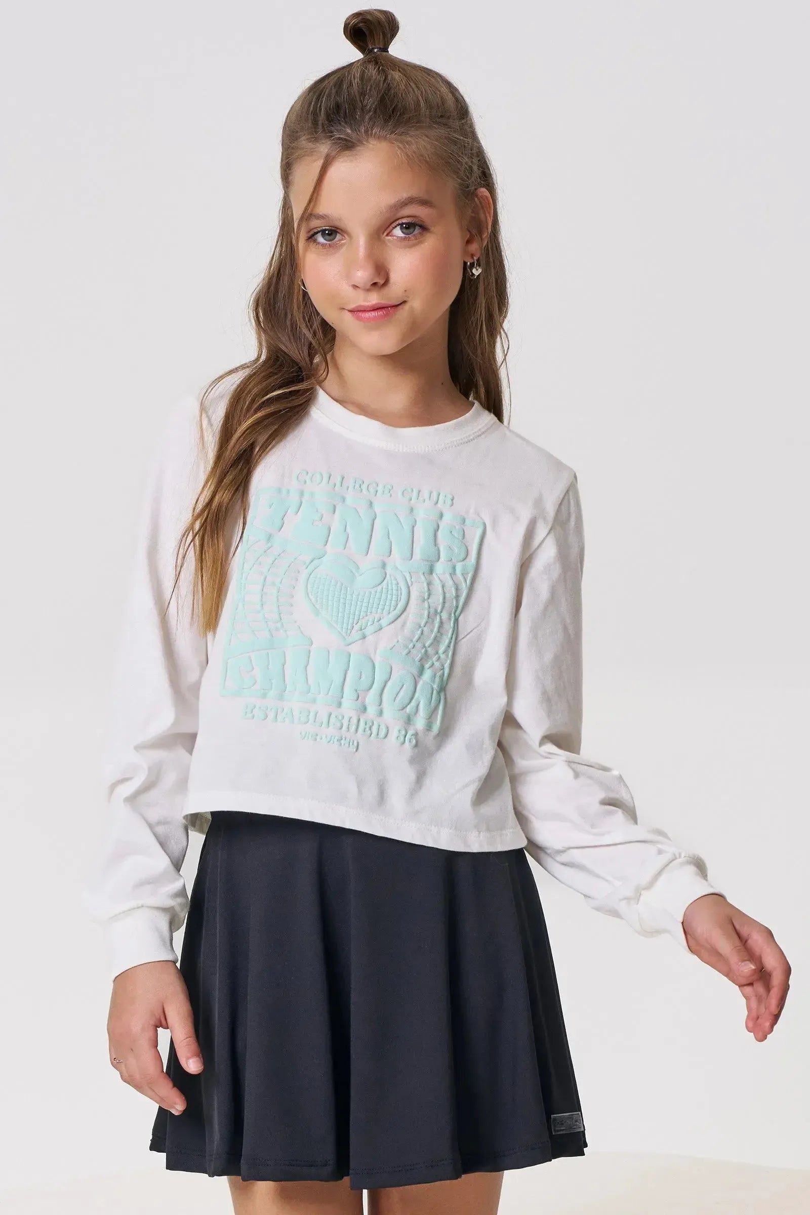 Blusa Boxy Over em Meia Malha 92176 Vic&Vicky Teen Menina