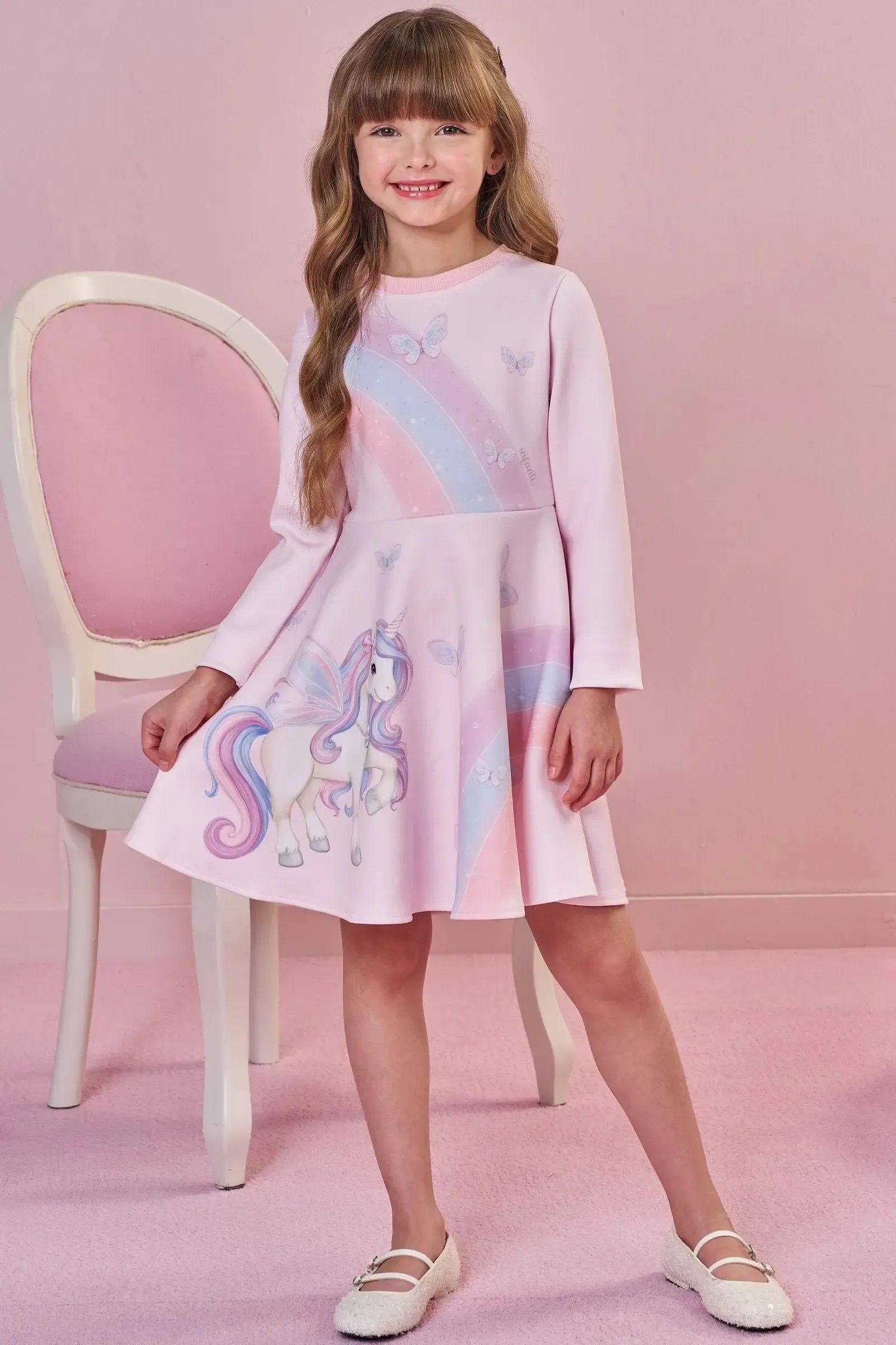 Vestido em Fly Tech 92190 Infanti Infantil Menina