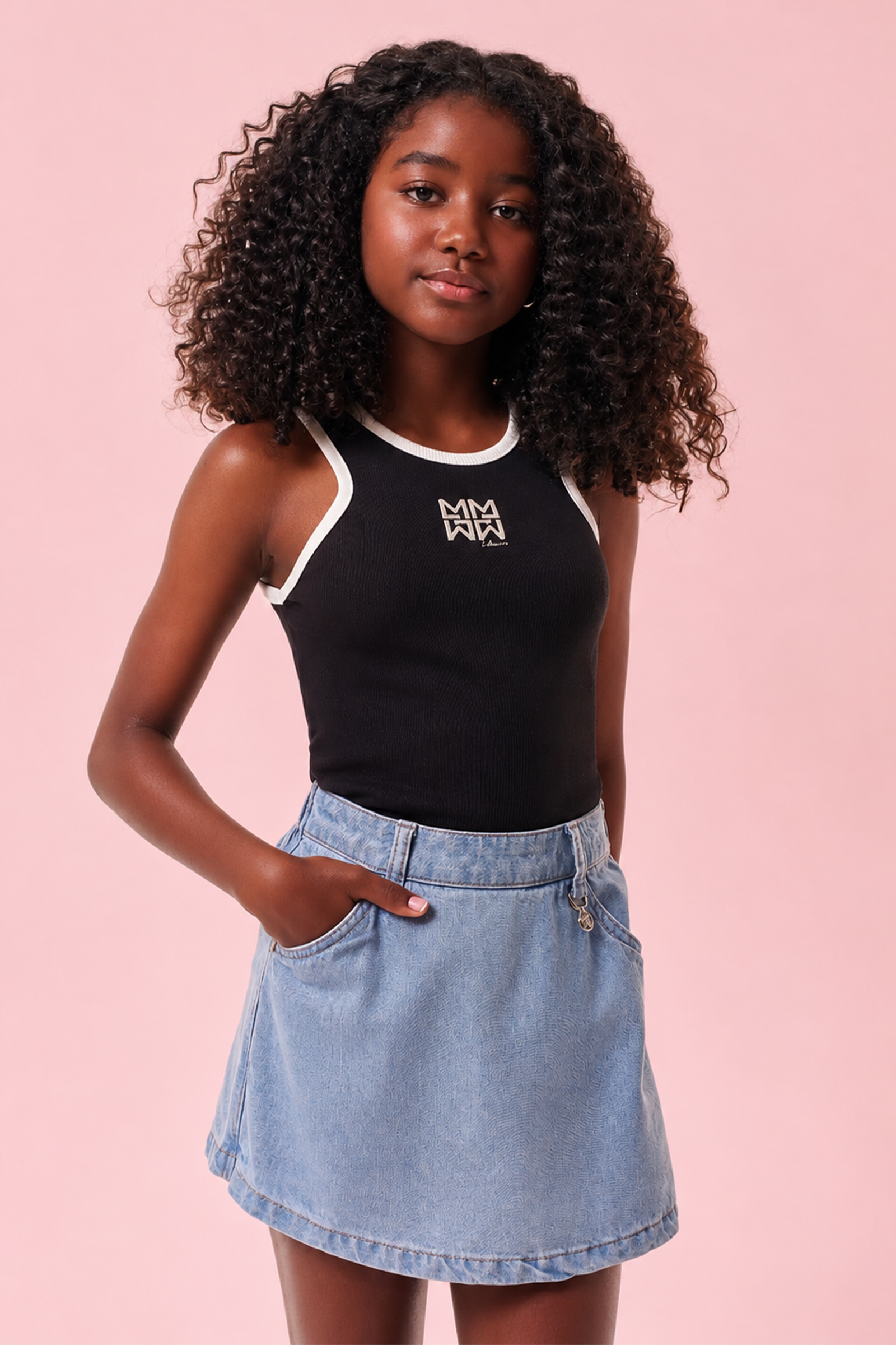 Short Saia em Jeans Arkansas 92578 Lilimoon Teen Menina