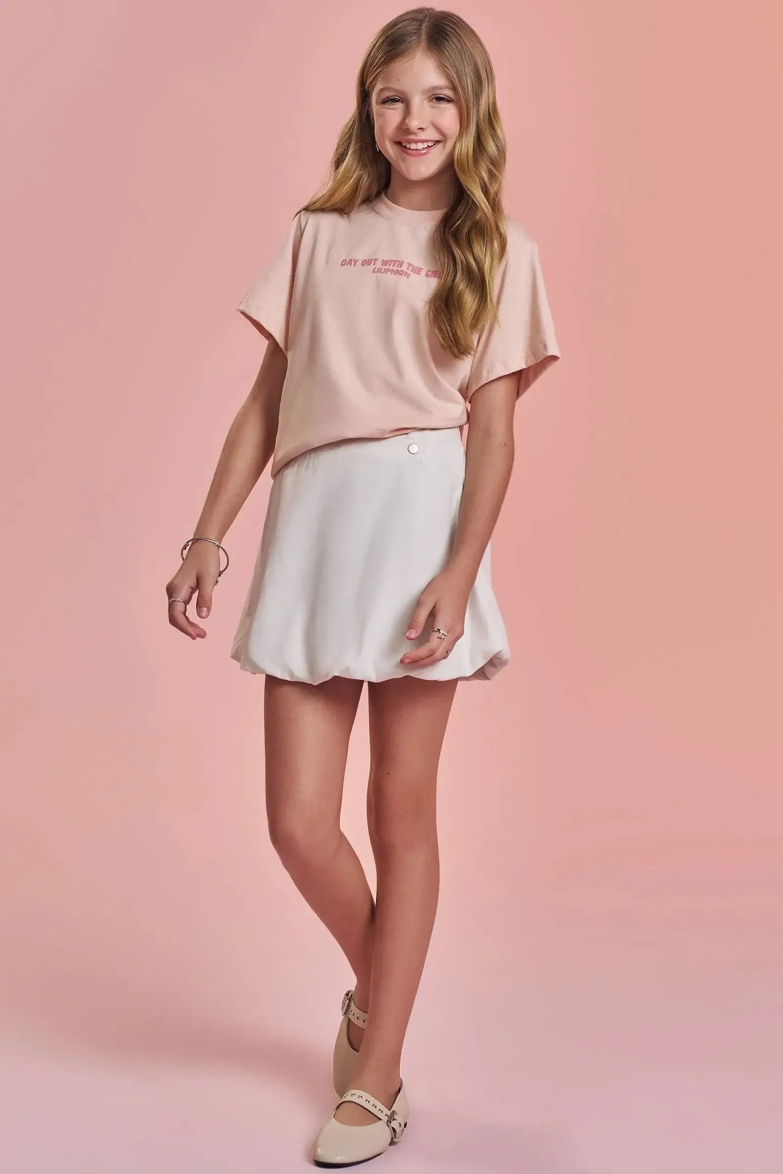 Camiseta Over em Meia Malha 92741 Lilimoon Teen Menina