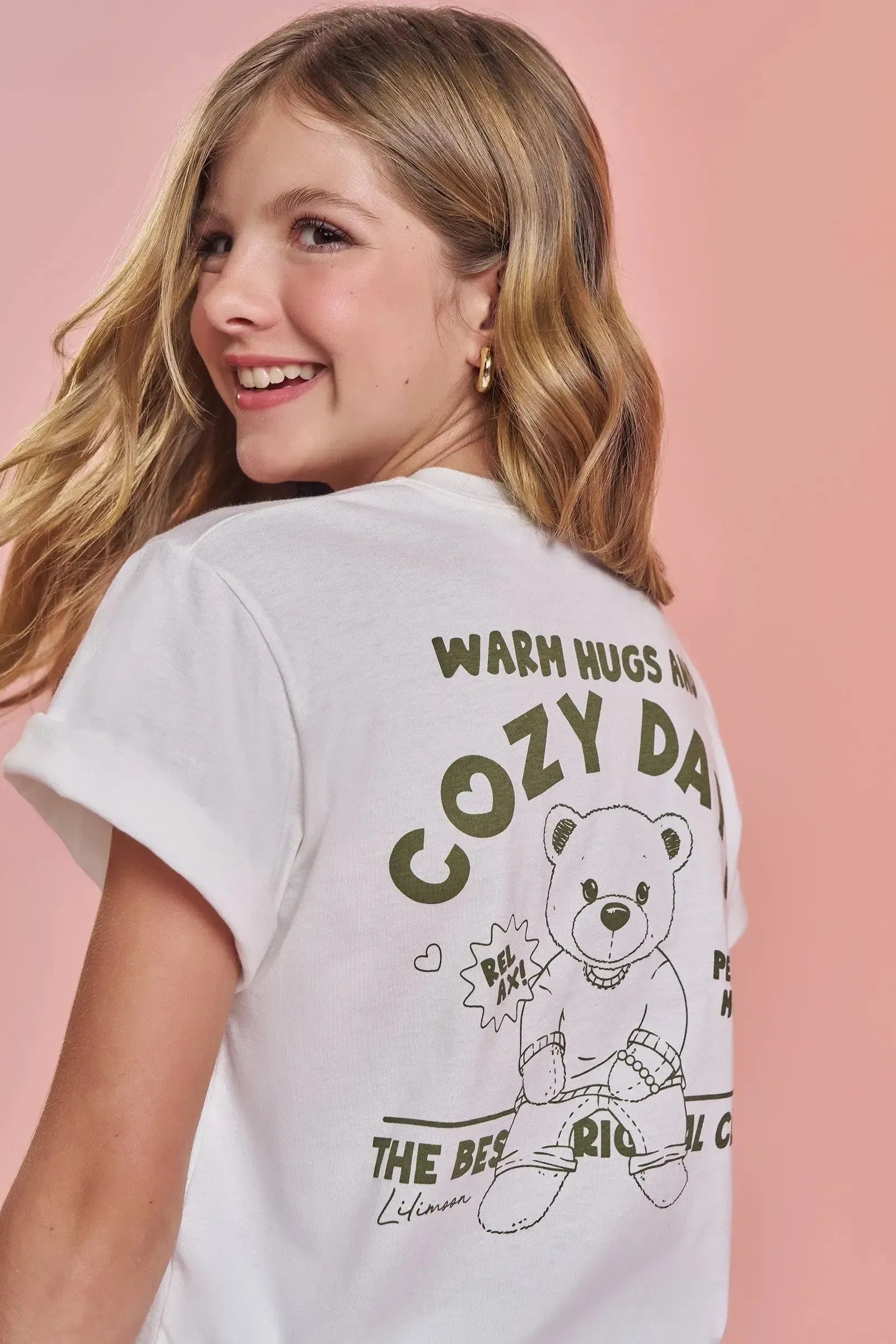 Camiseta Over em Meia Malha 92742 Lilimoon Teen Menina