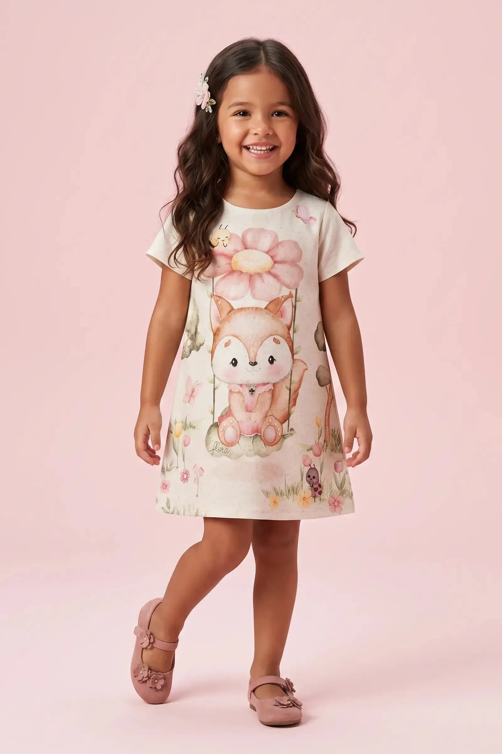 Vestido em Malha Power 93426 Infanti Infantil Menina