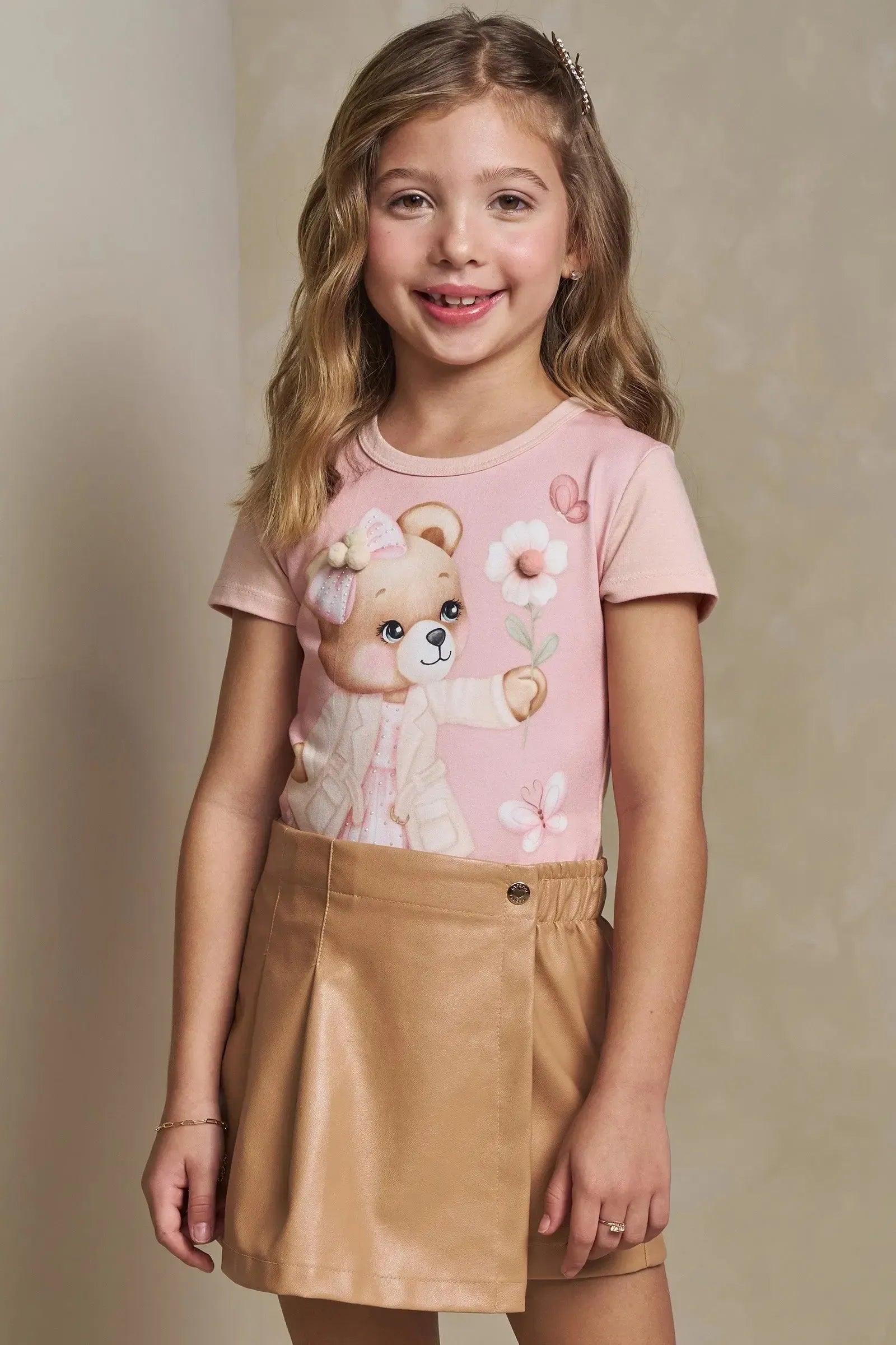 Blusa em Cotton 93460 Infanti Infantil Menina