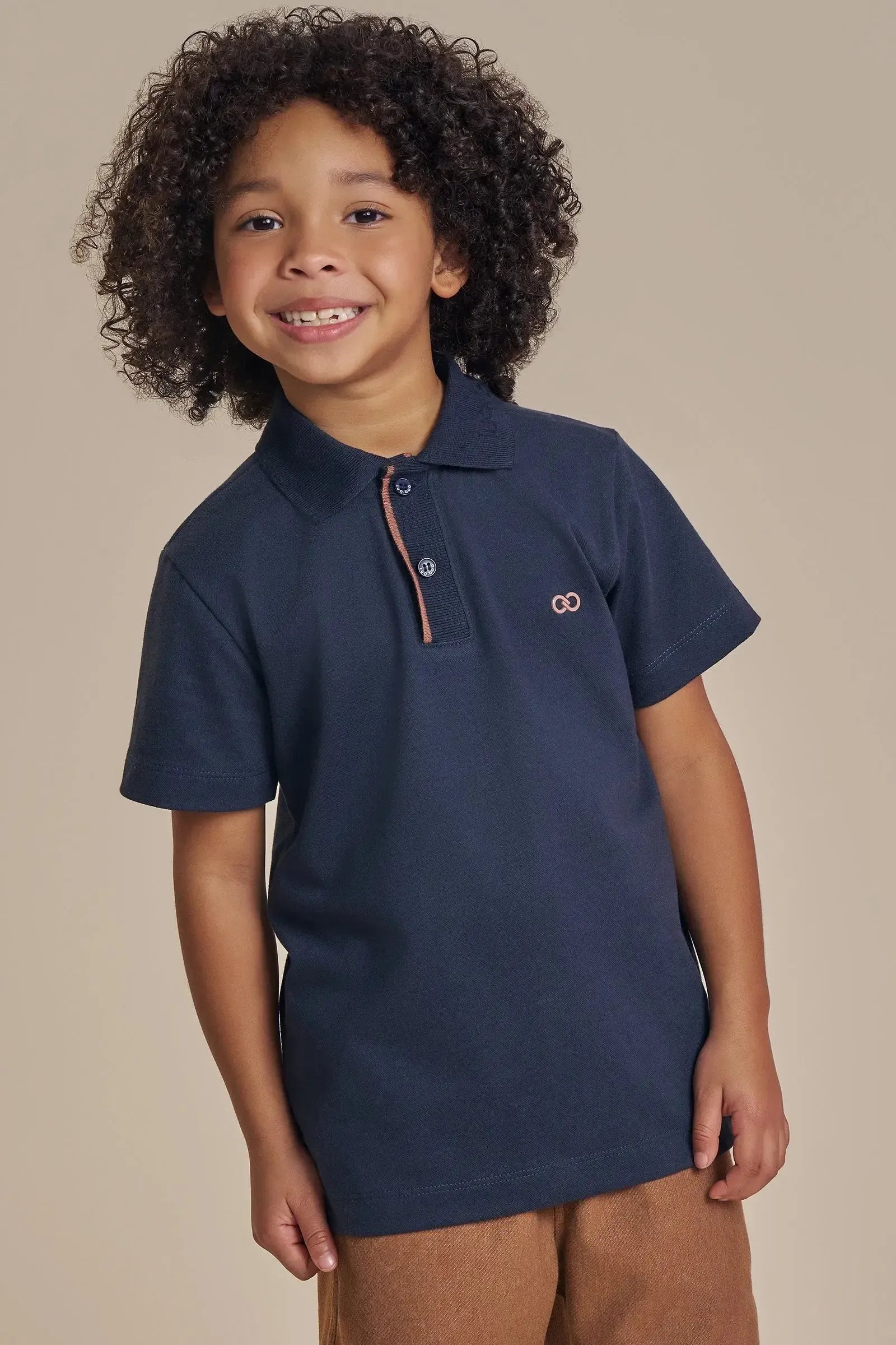 Camisa Polo em Piquet com Elastano 93513 LucBoo Infantil Menino