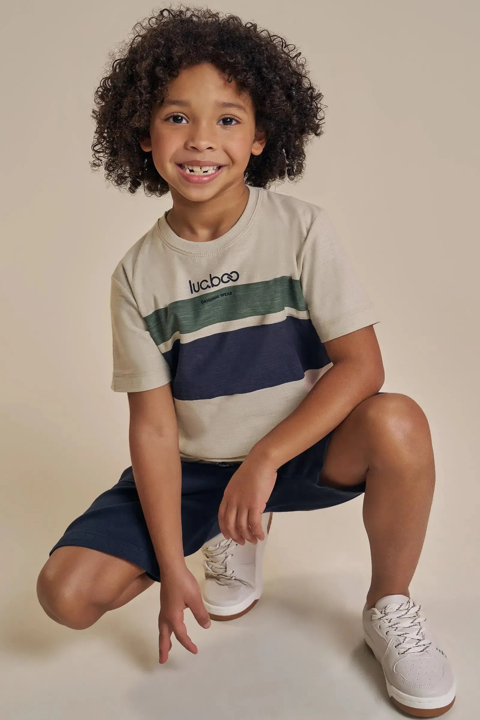 Camiseta em Malha Flamê 93518 LucBoo Infantil Menino