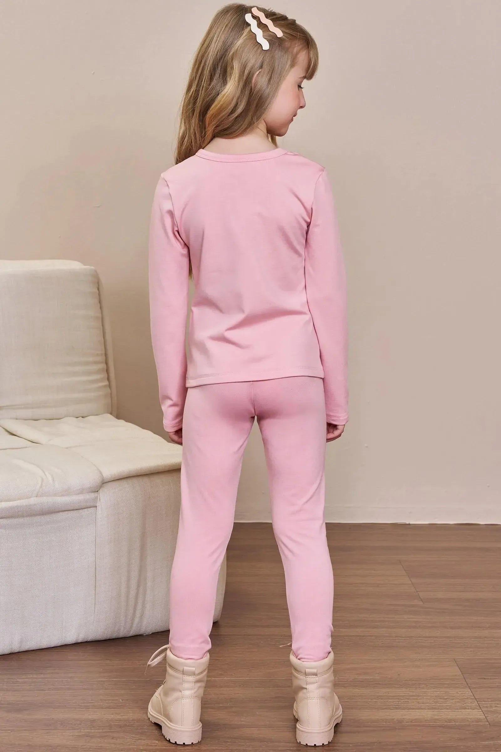 Calça Legging em Termoskin Peluciado 93590 Infanti Infantil Menina