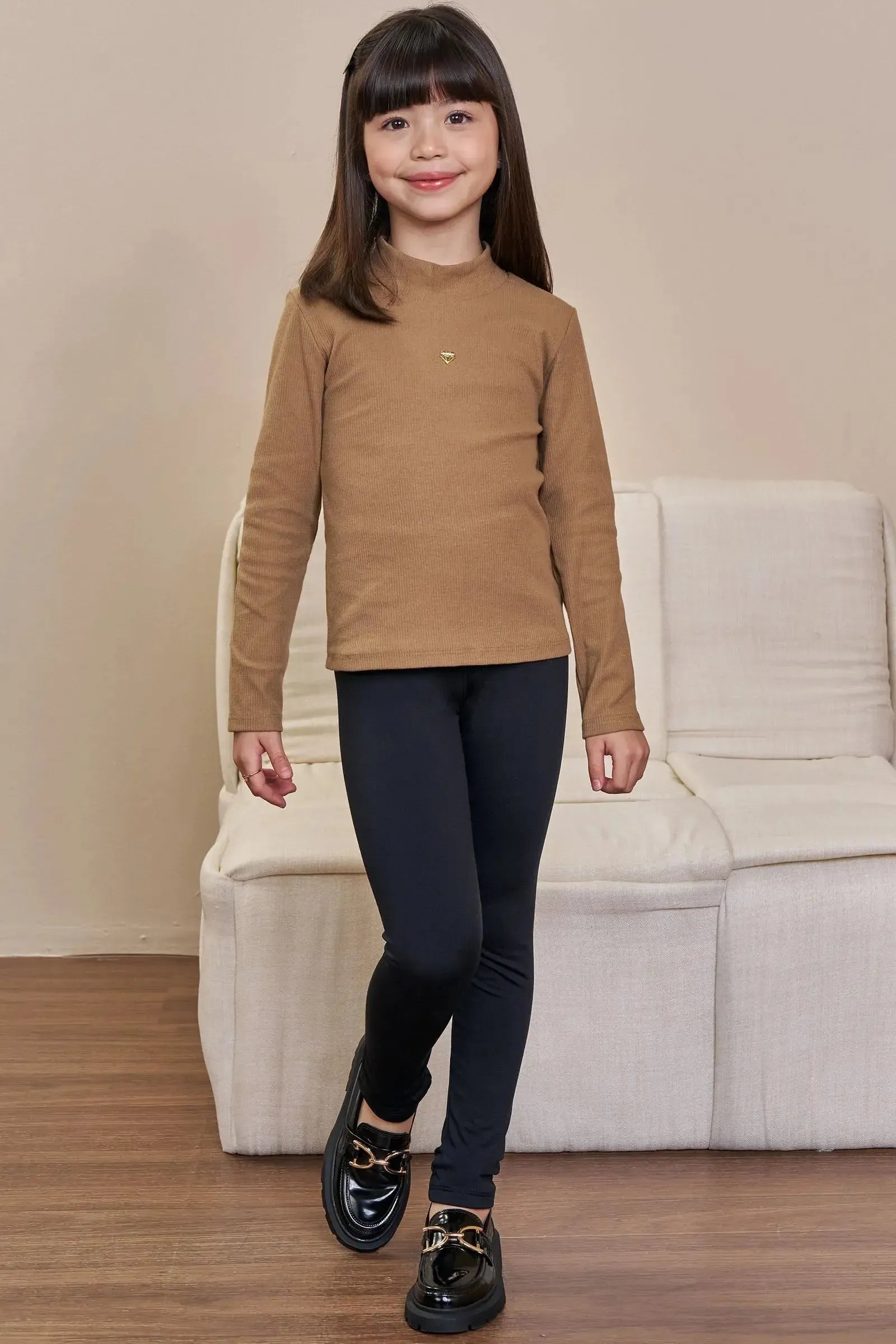 Calça Legging em Termoskin Peluciado 93590 Infanti Infantil Menina