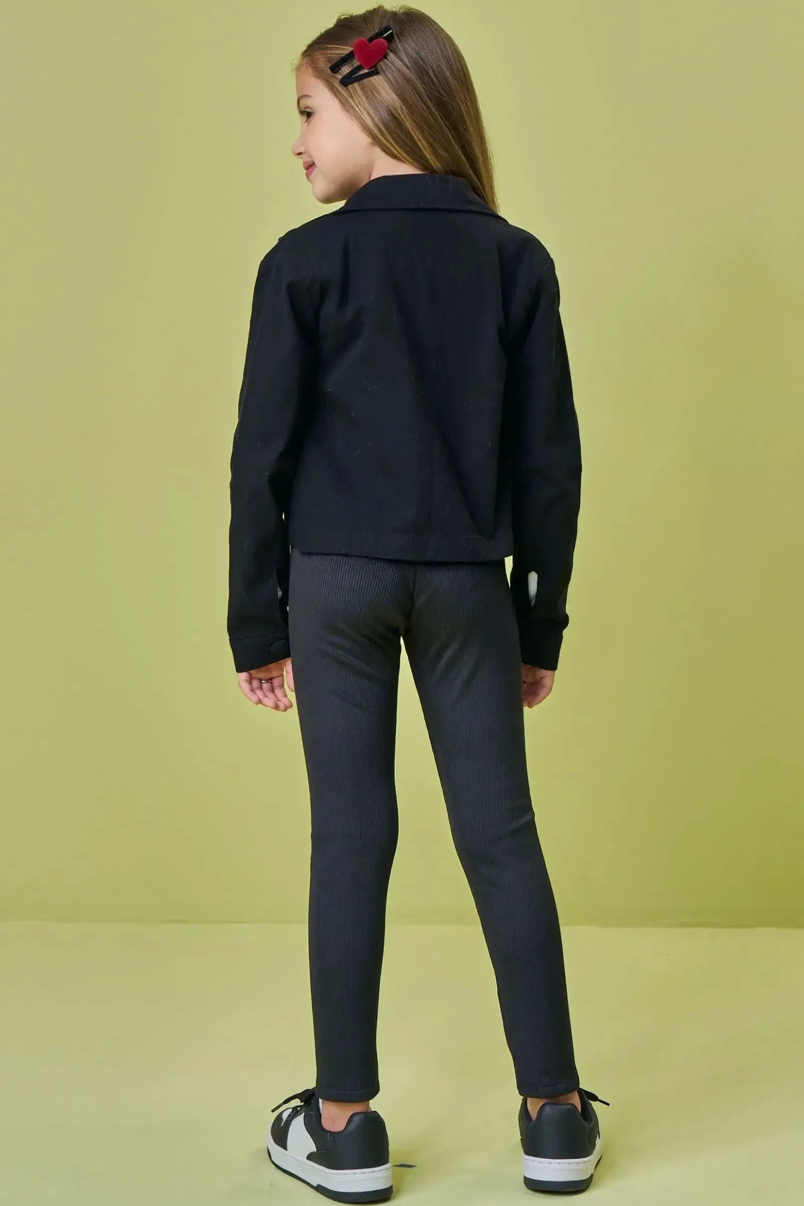 Calça Legging em Termoskin Peluciado 93622 Kukiê Infantil Menina