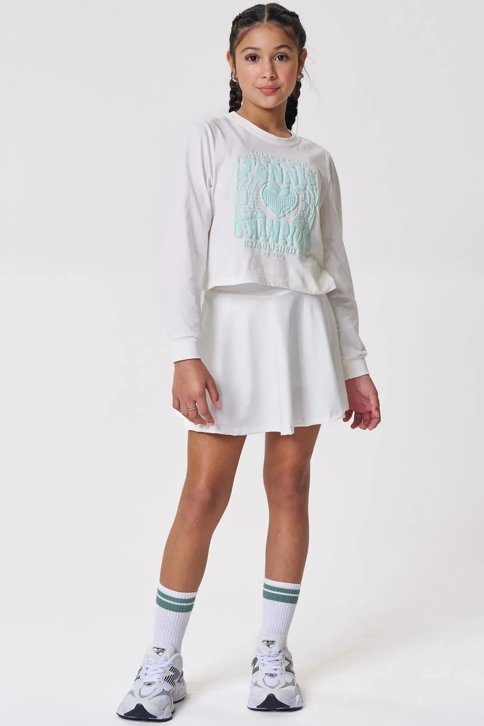 Saia em Malha Uv 50+ com Shorts Embutido 93657 Vic&Vicky Teen Menina