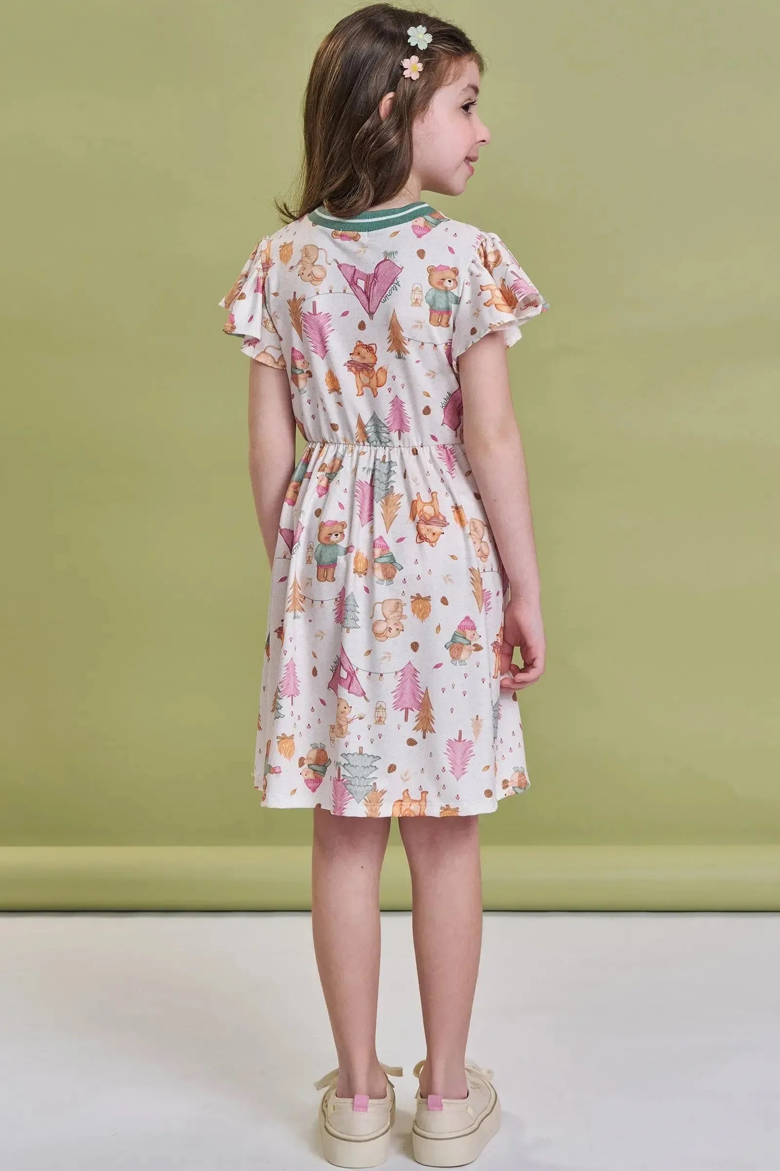 Vestido em Malha Comfy 93754 Kukiê Infantil Menina
