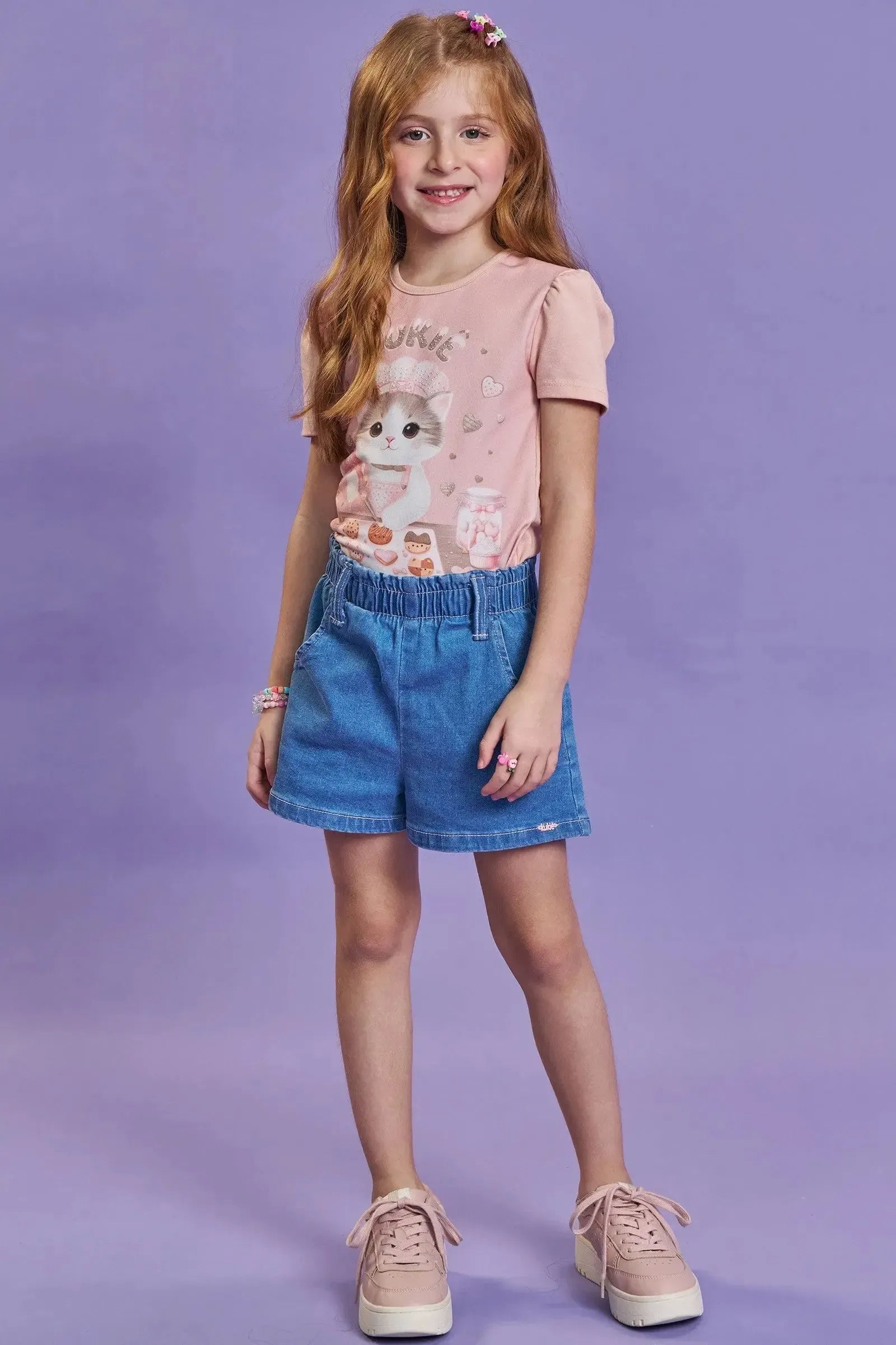 Blusa em Cotton 93827 Kukiê Infantil Menina