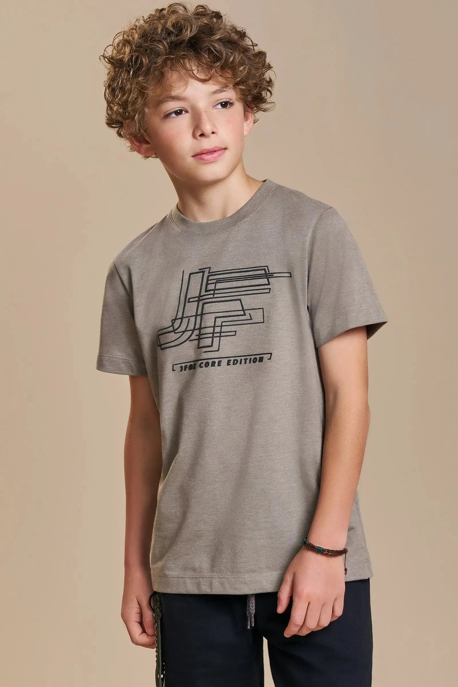 Camiseta em Meia Malha 93892 Johnny Fox Teen Menino