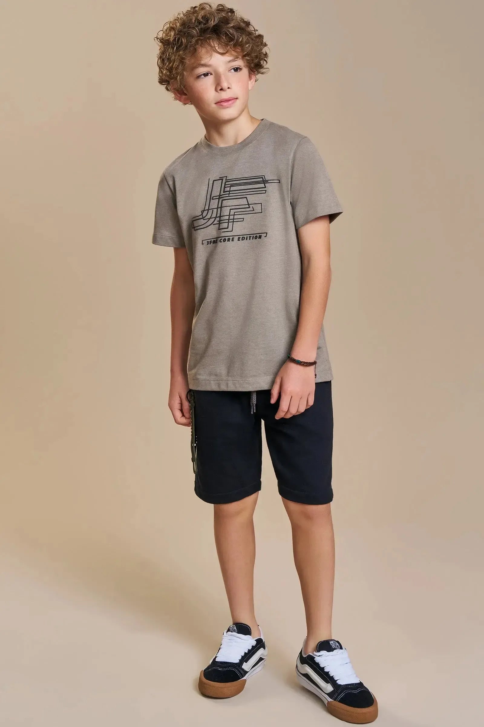 Camiseta em Meia Malha 93892 Johnny Fox Teen Menino