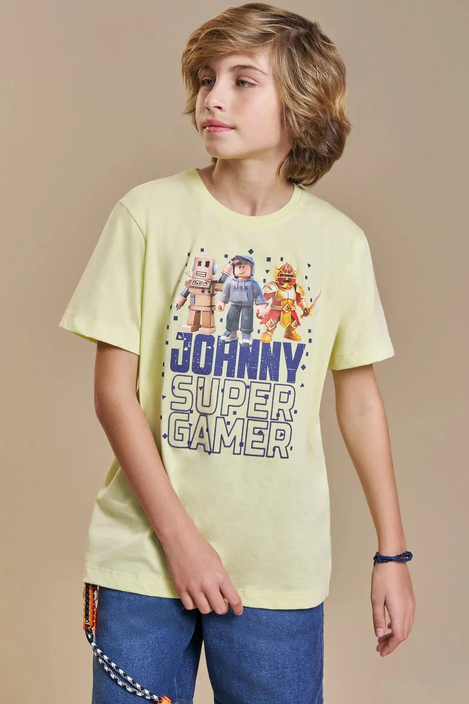 Camiseta em Meia Malha 93893 Johnny Fox Teen Menino