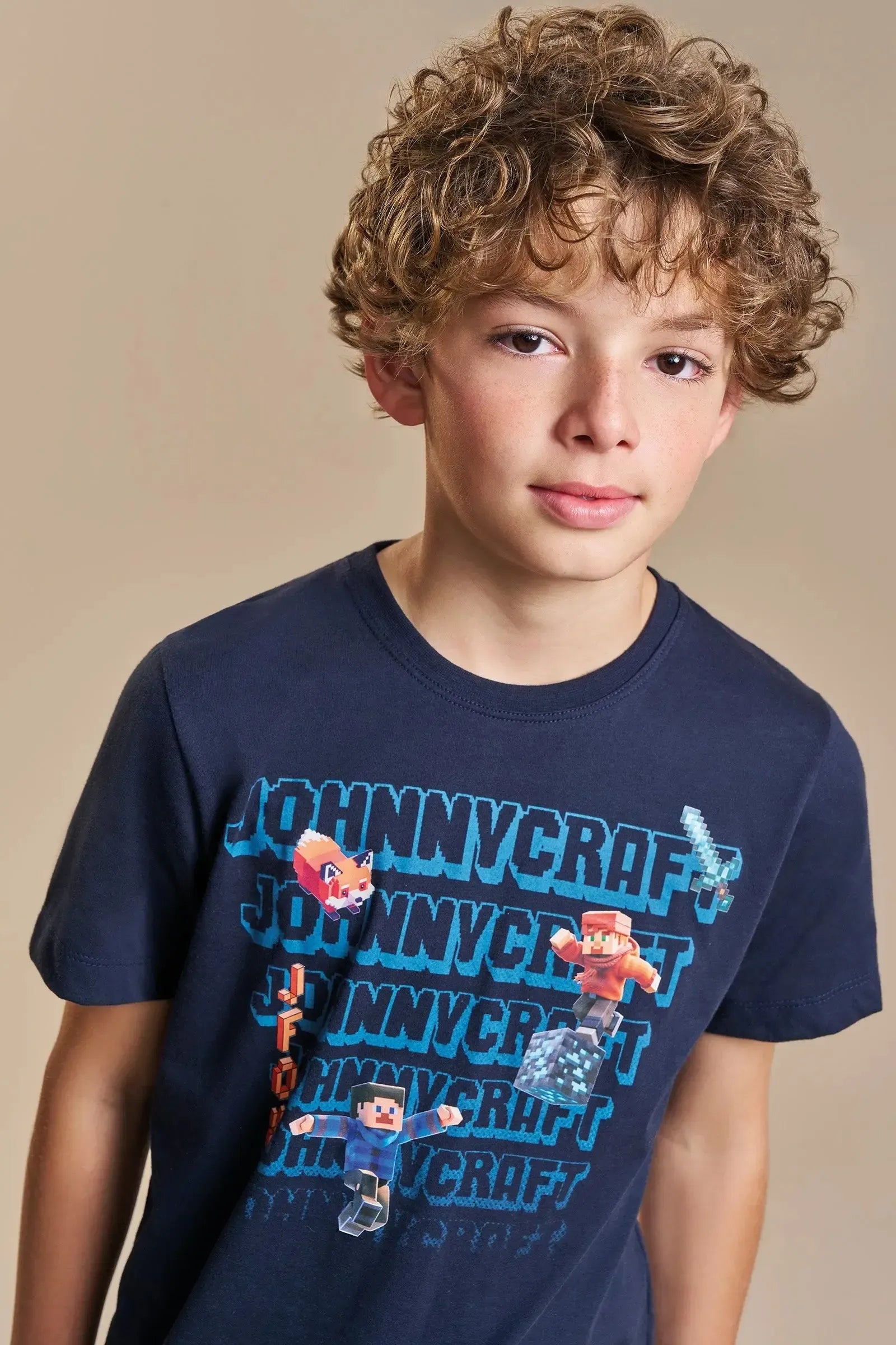 Camiseta em Meia Malha 93895 Johnny Fox Teen Menino