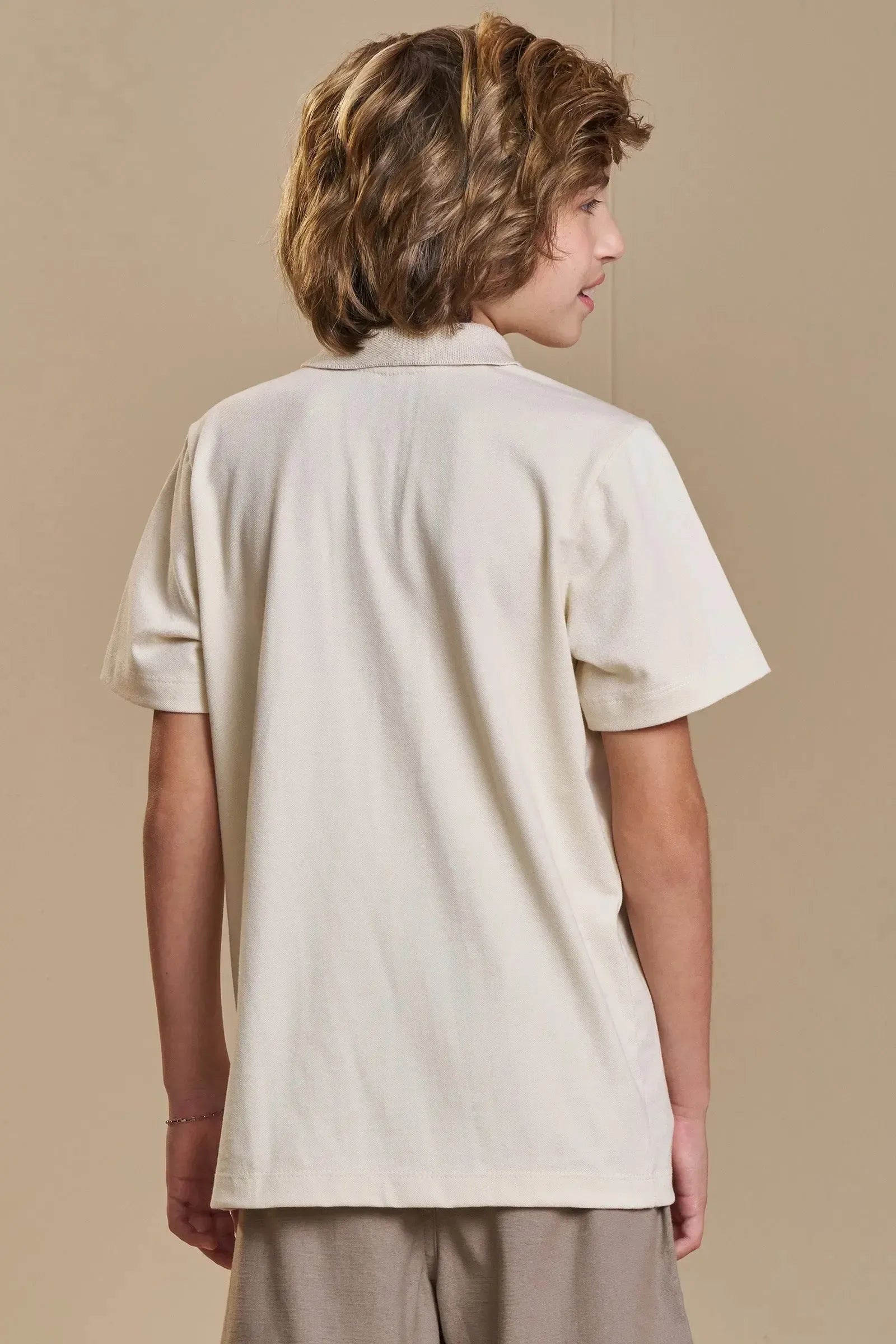 Camisa Polo em Piquet com Elastano 93896 Johnny Fox Teen Menino