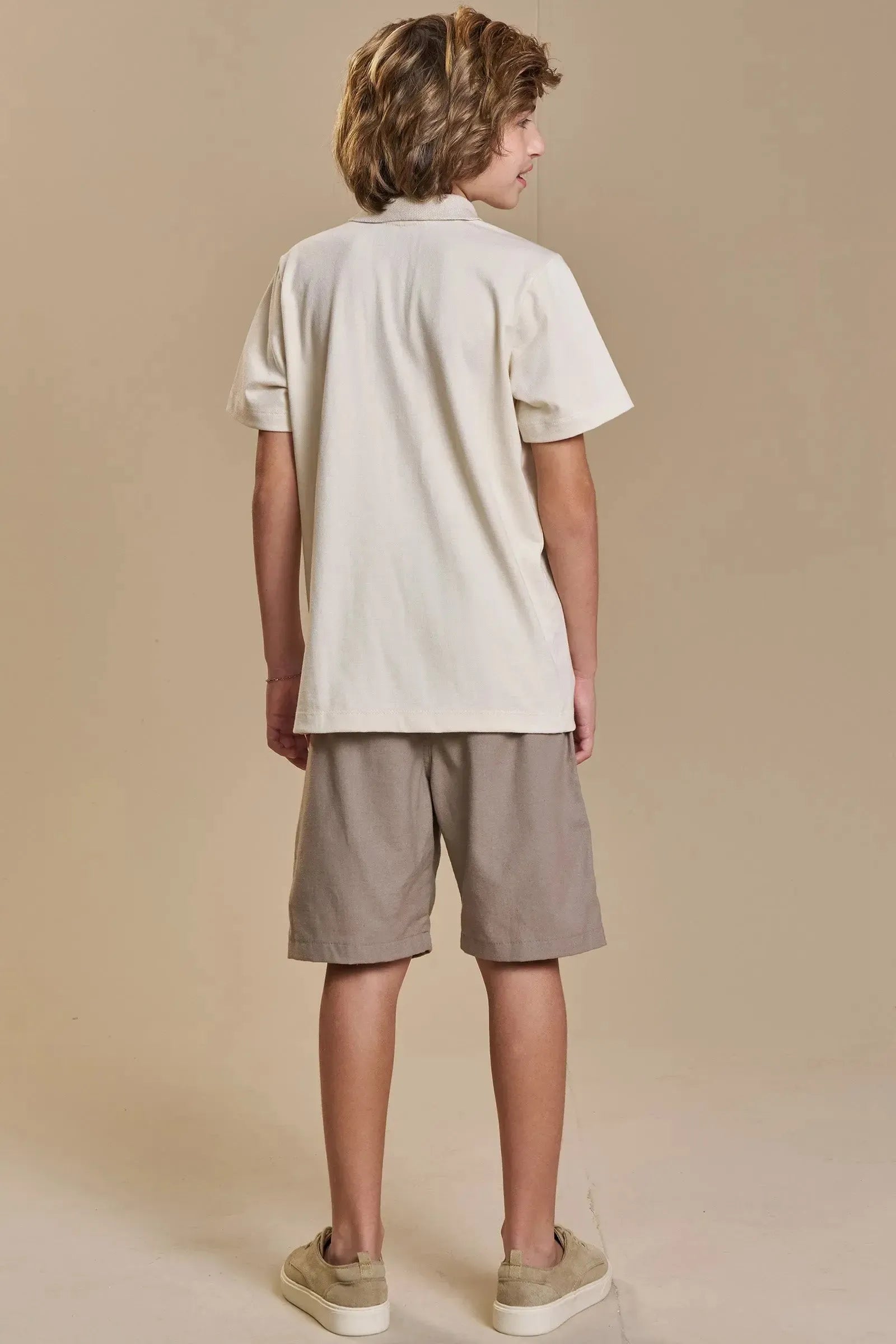 Camisa Polo em Piquet com Elastano 93896 Johnny Fox Teen Menino