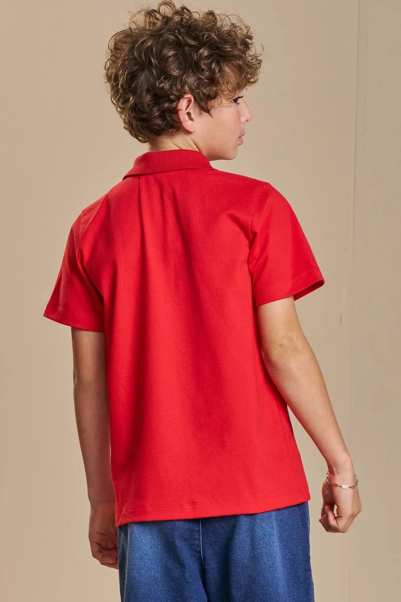 Camisa Polo em Piquet com Elastano 93896 Johnny Fox Teen Menino