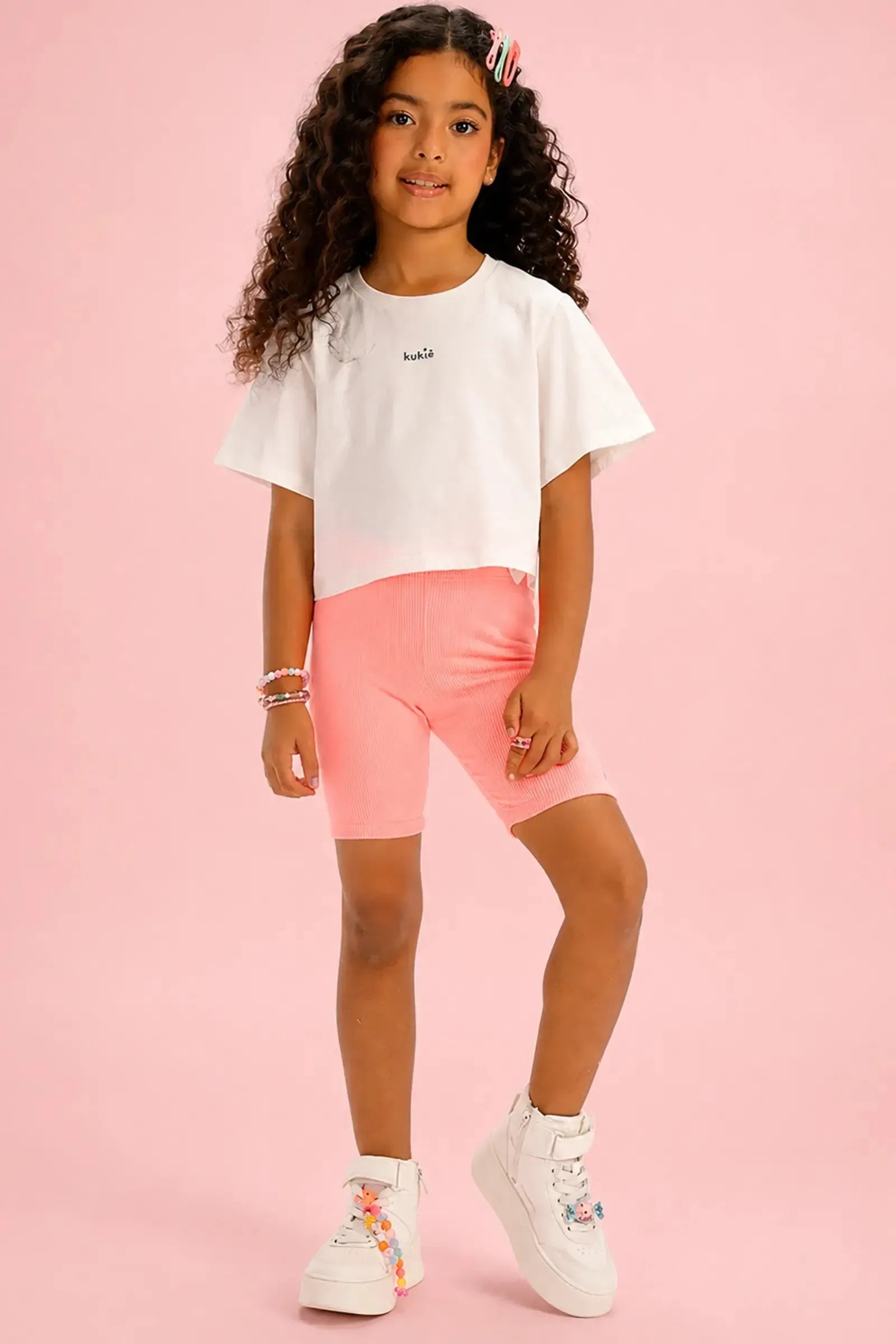 Bermuda Biker em Soft Line 94341 Kukiê Infantil Menina